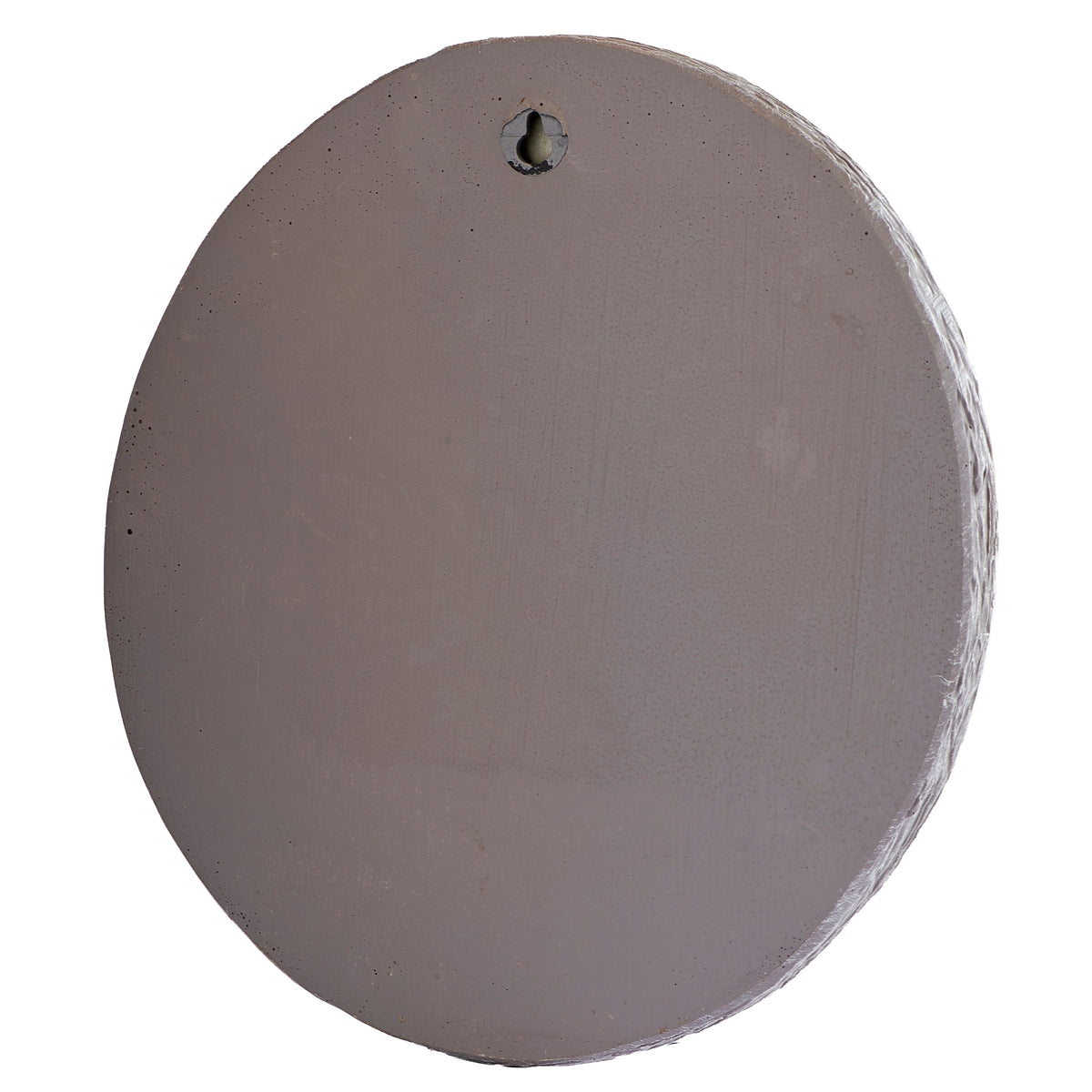 Back view of Rainbow Bridge Pet Memorial Garden Stone with hanging hole