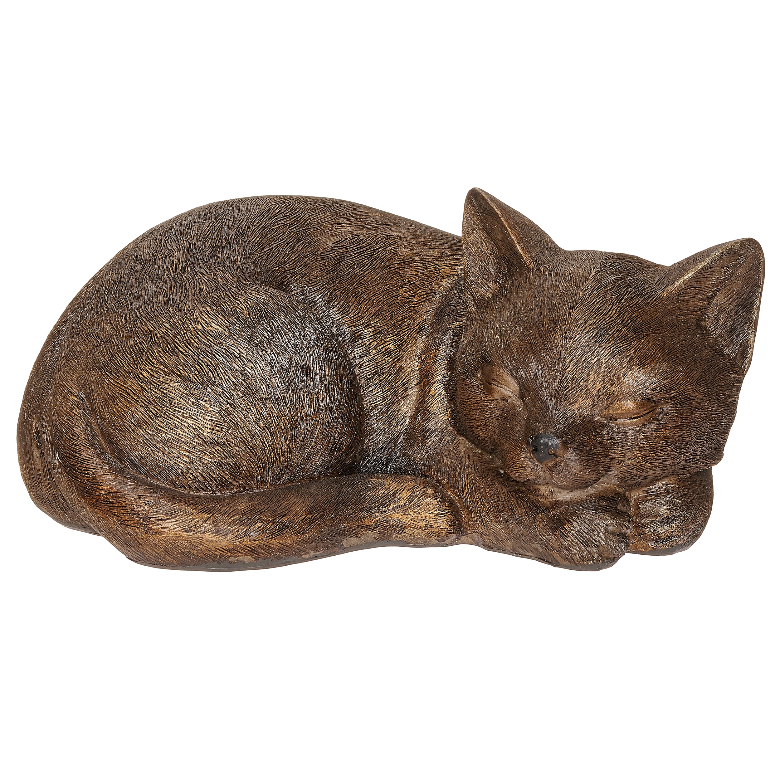 Sleeping Cat Garden Statue