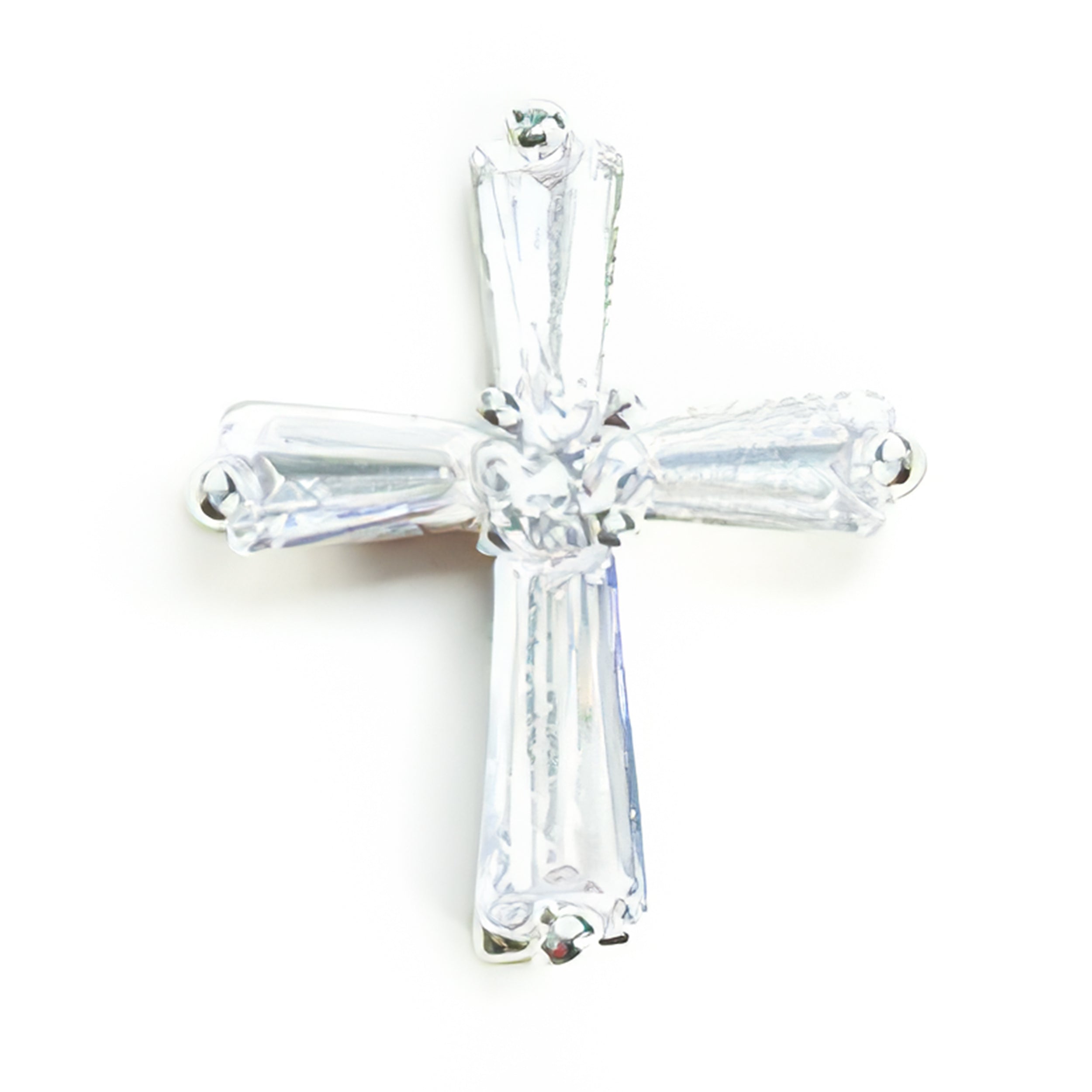 Birthstone Crystal Cross Pin