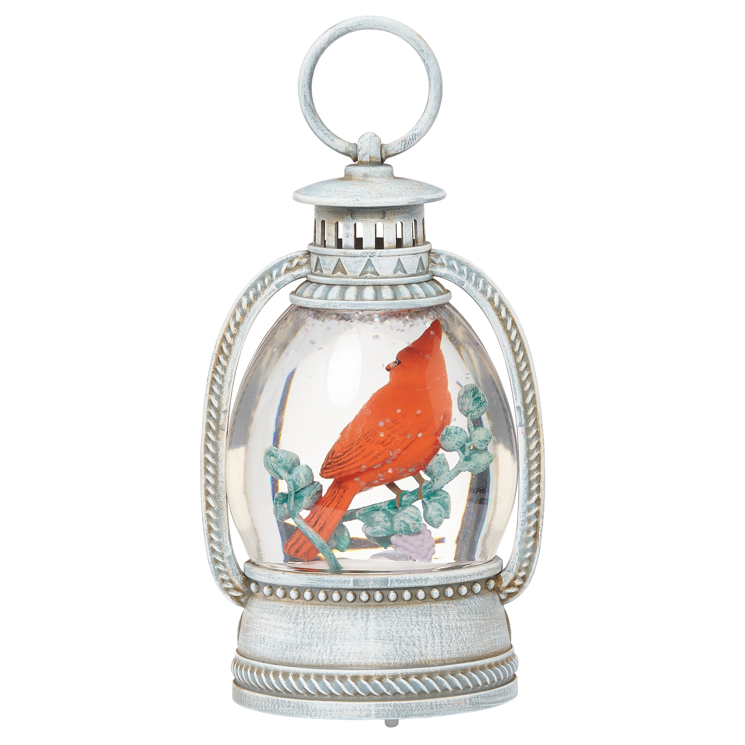 Lighted Cardinal Memorial Shimmer Lantern