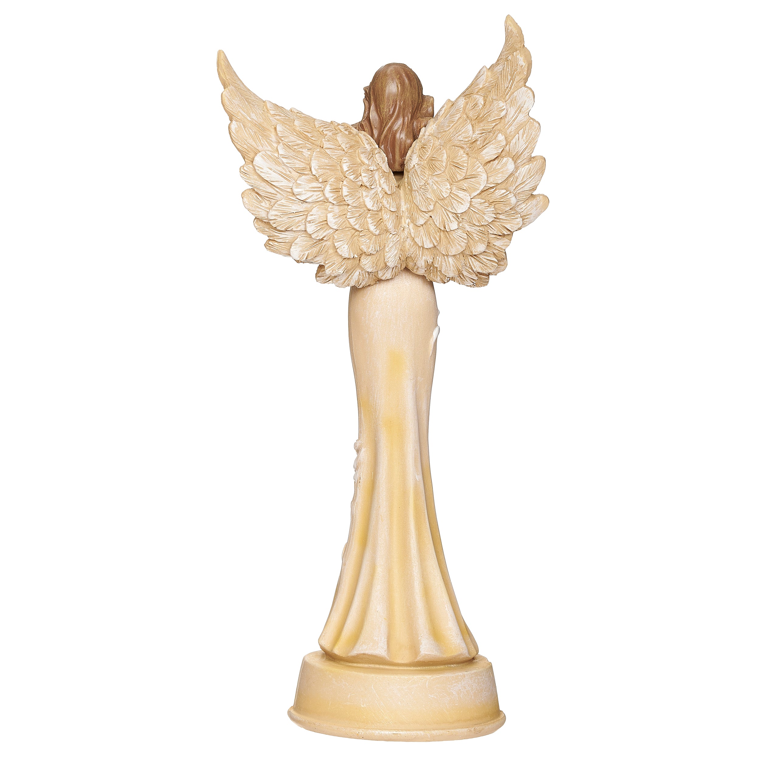 Memorial Angel Holding a Cross