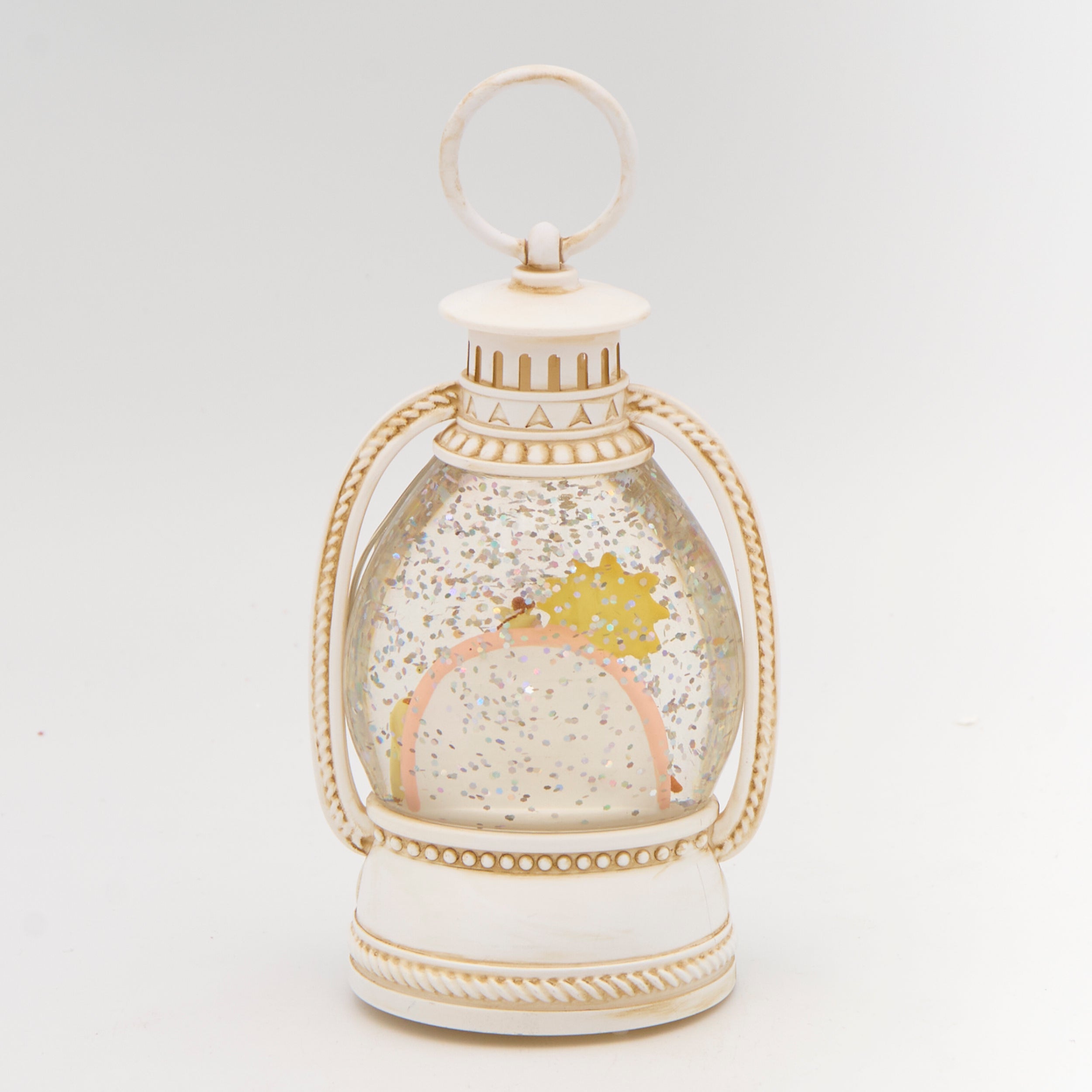 “God Created Everything” Lighted Shimmer Lantern