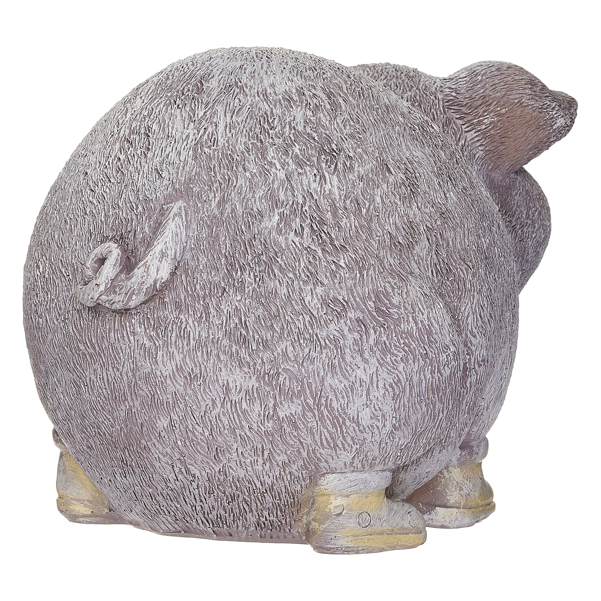Pudgy Pals Pig in Rain Boots Garden Statue