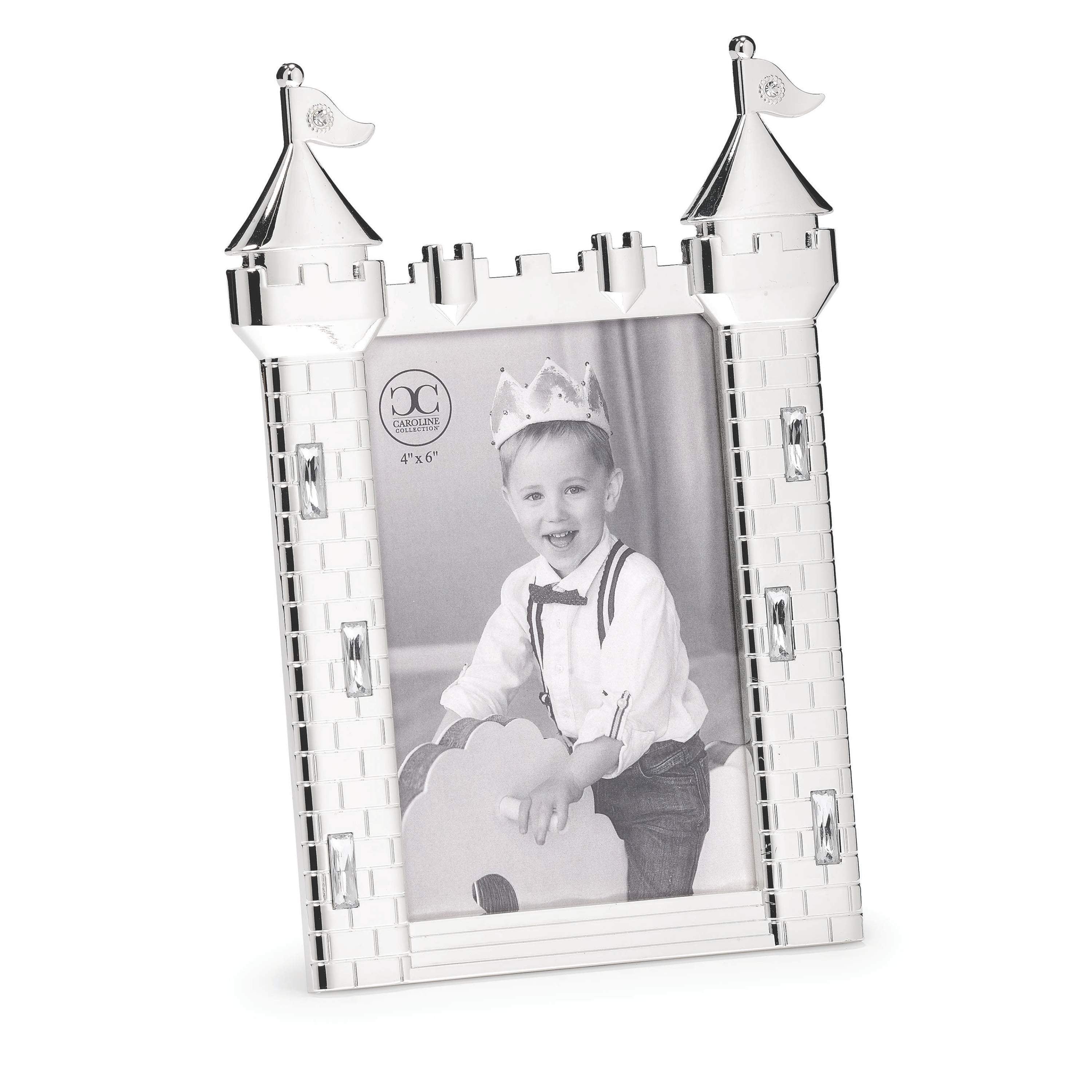 Caroline Collection Silver Castle Photo Frame