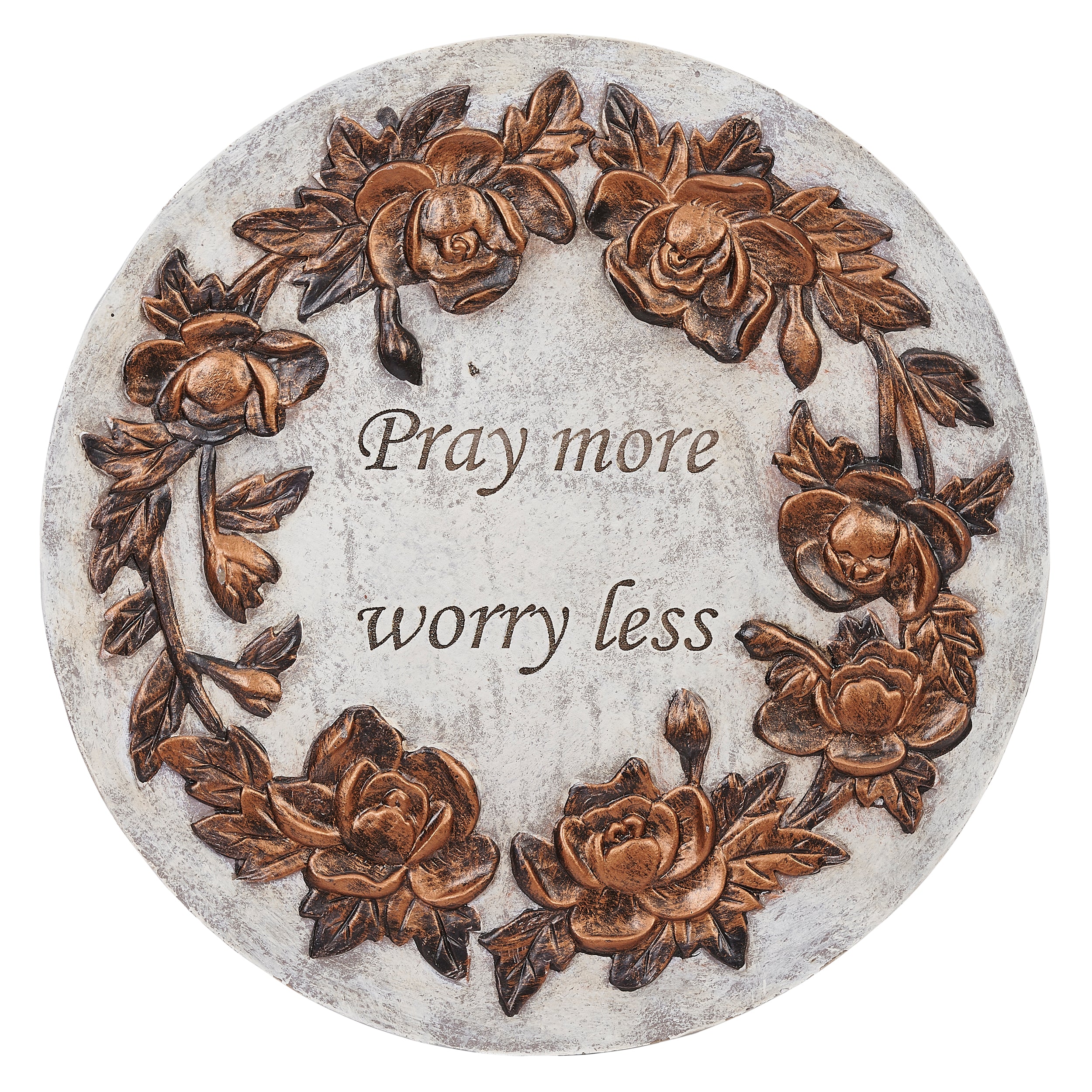 Circle of Love Sentiment Bronze Finish Garden Stepping Stones