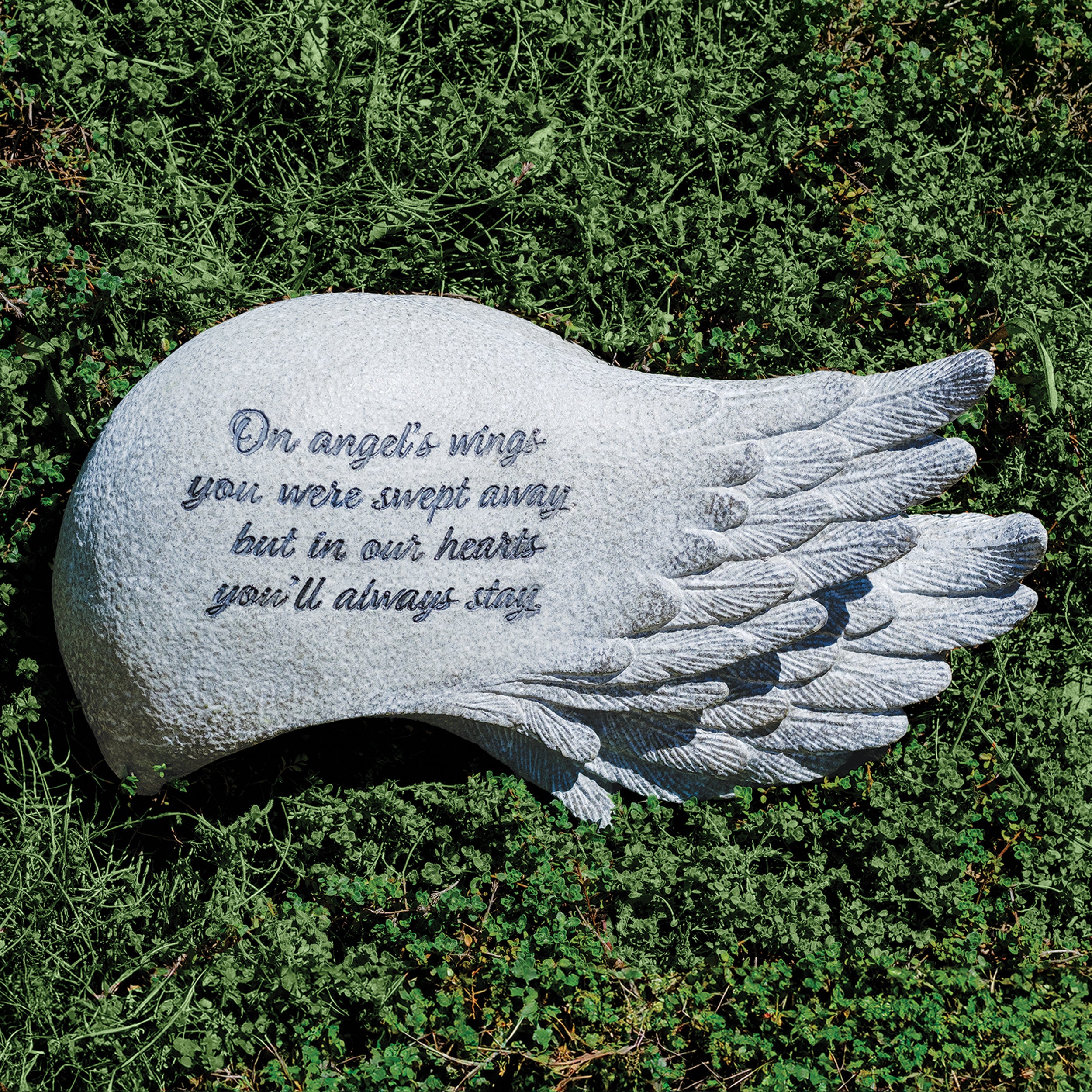 Angel Wing Memorial Garden Stone