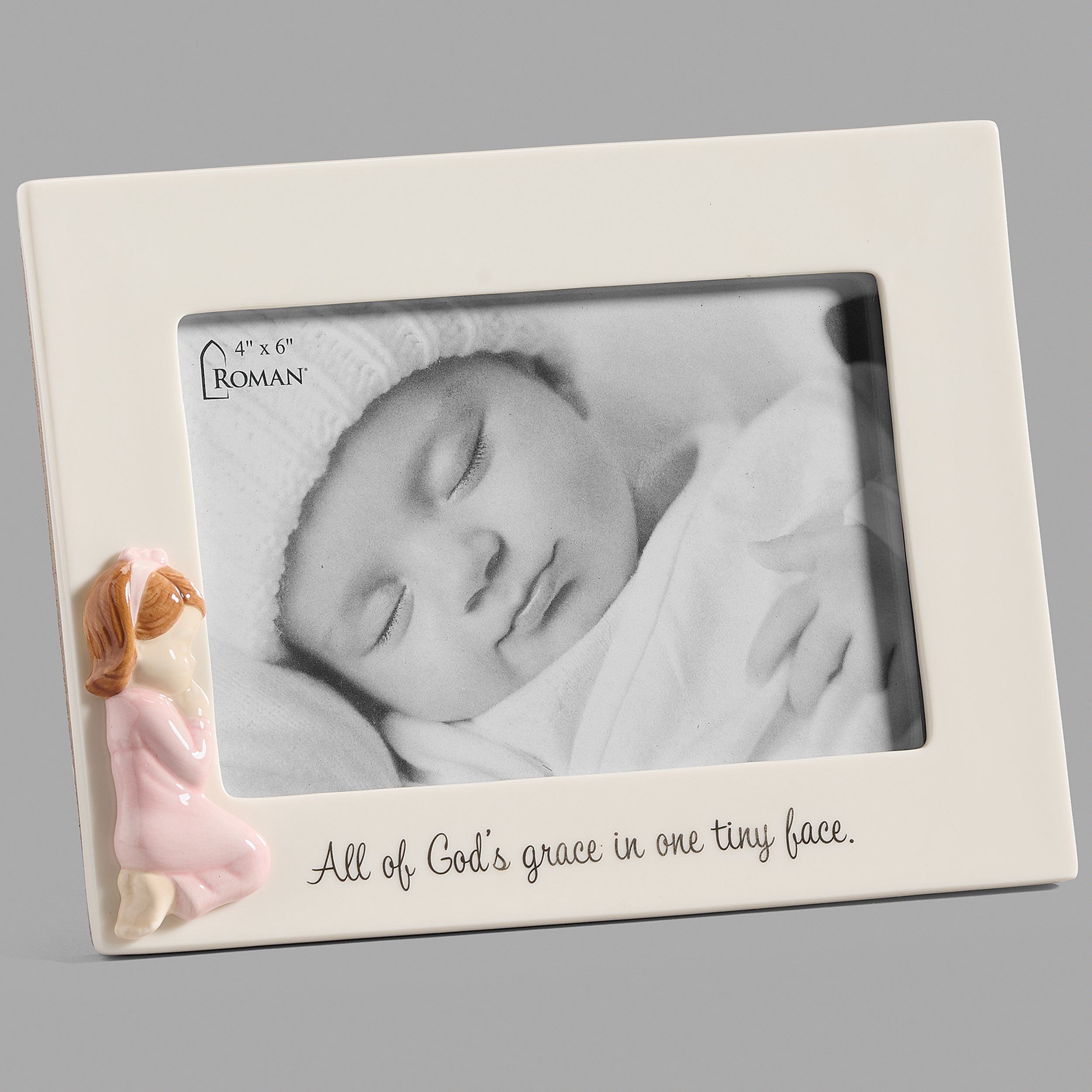 "All of God's Grace" Baby Photo Frame - Valencia Collection