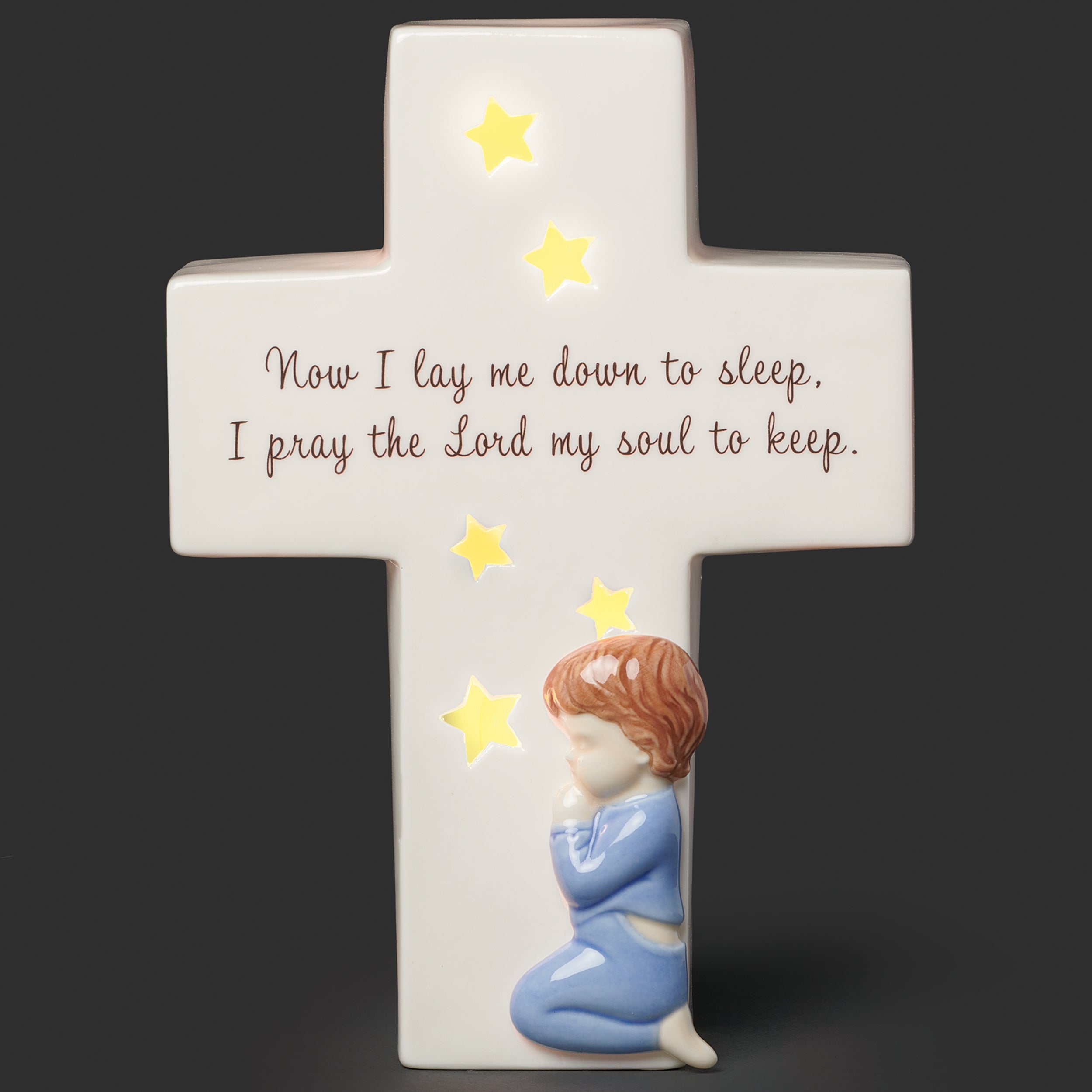 "Now I Lay Me Down to Sleep" Lighted Cross - Valencia Collection