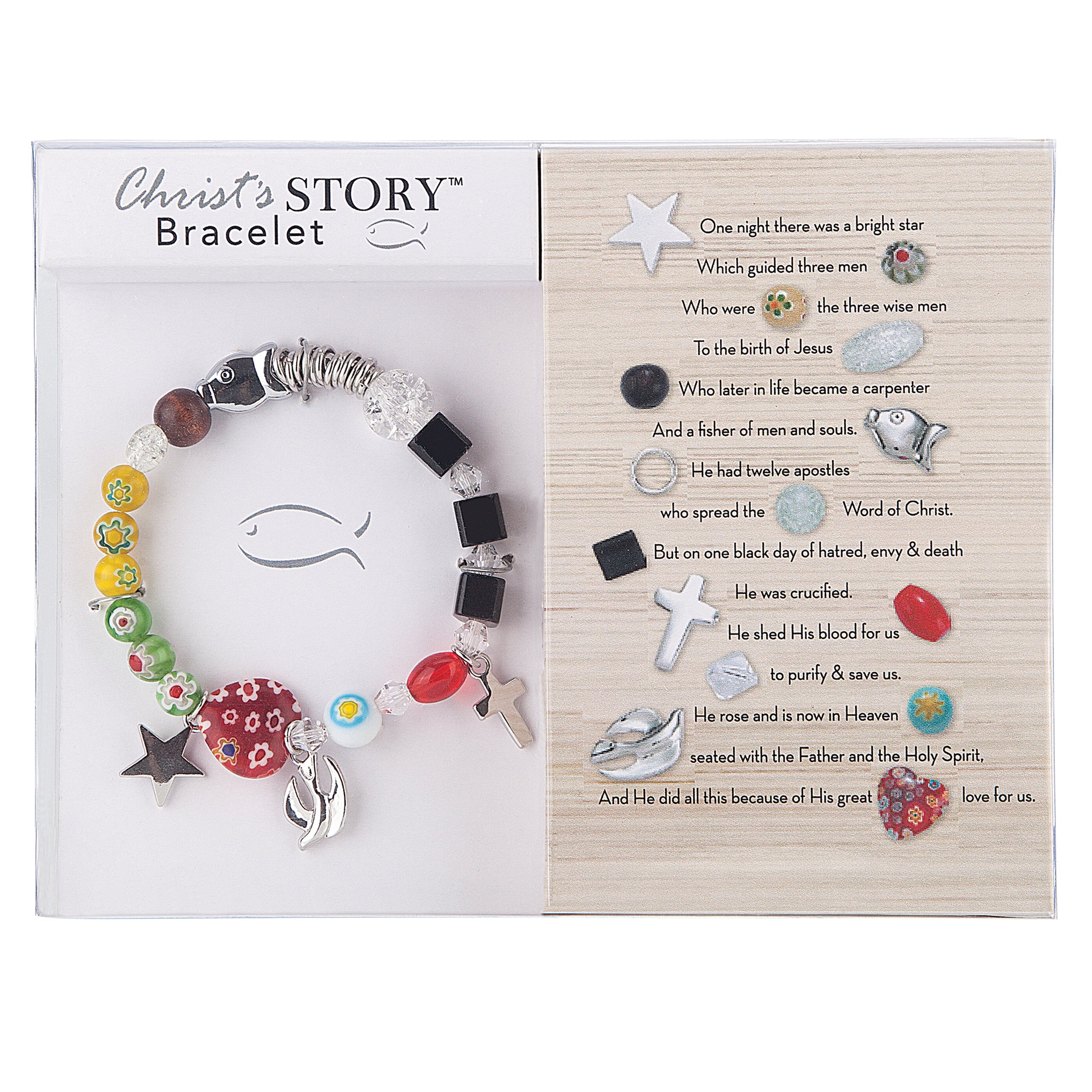 Christ's Story Beaded Charm Bracelet