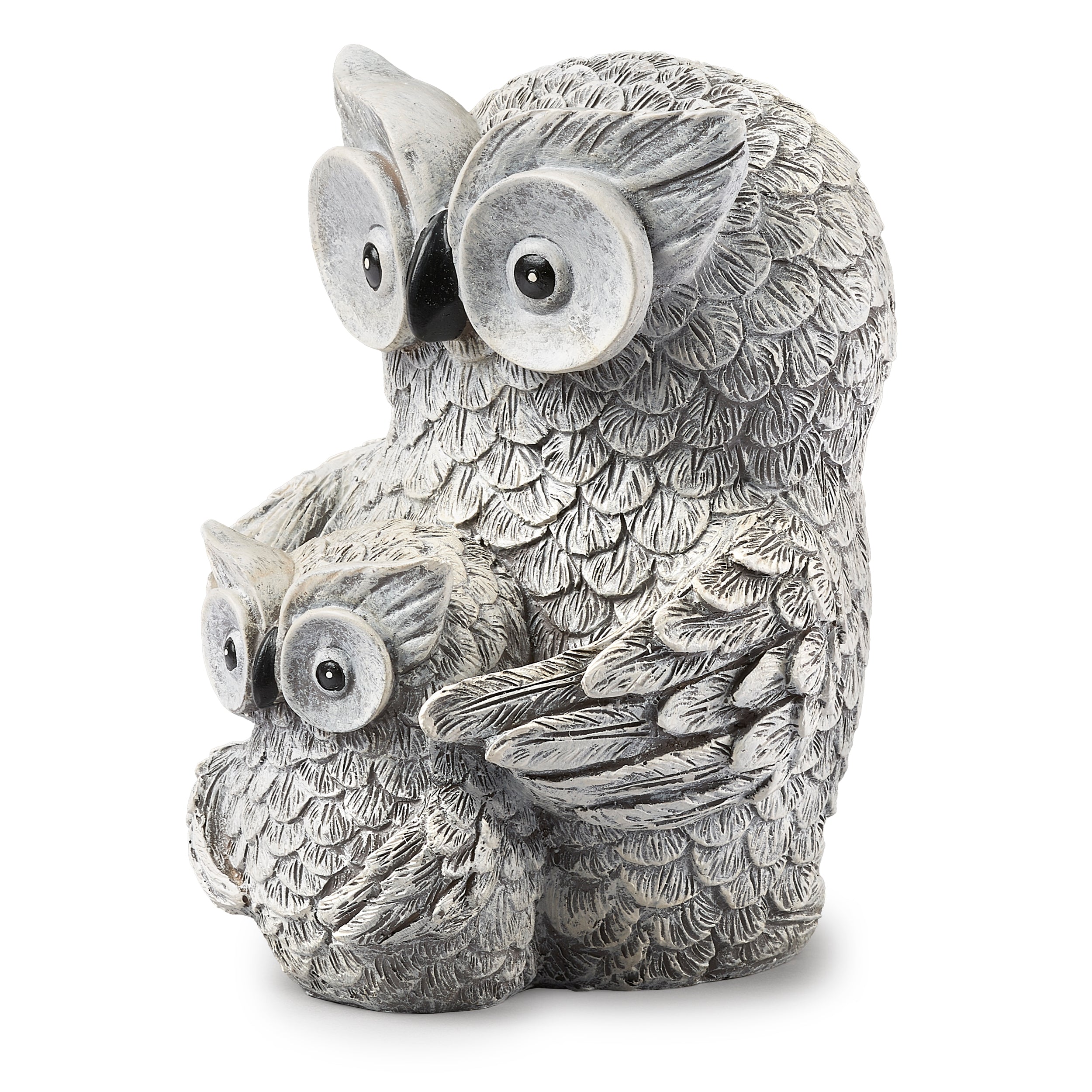 Pudgy Pals Mama Owl & Baby Garden Statue