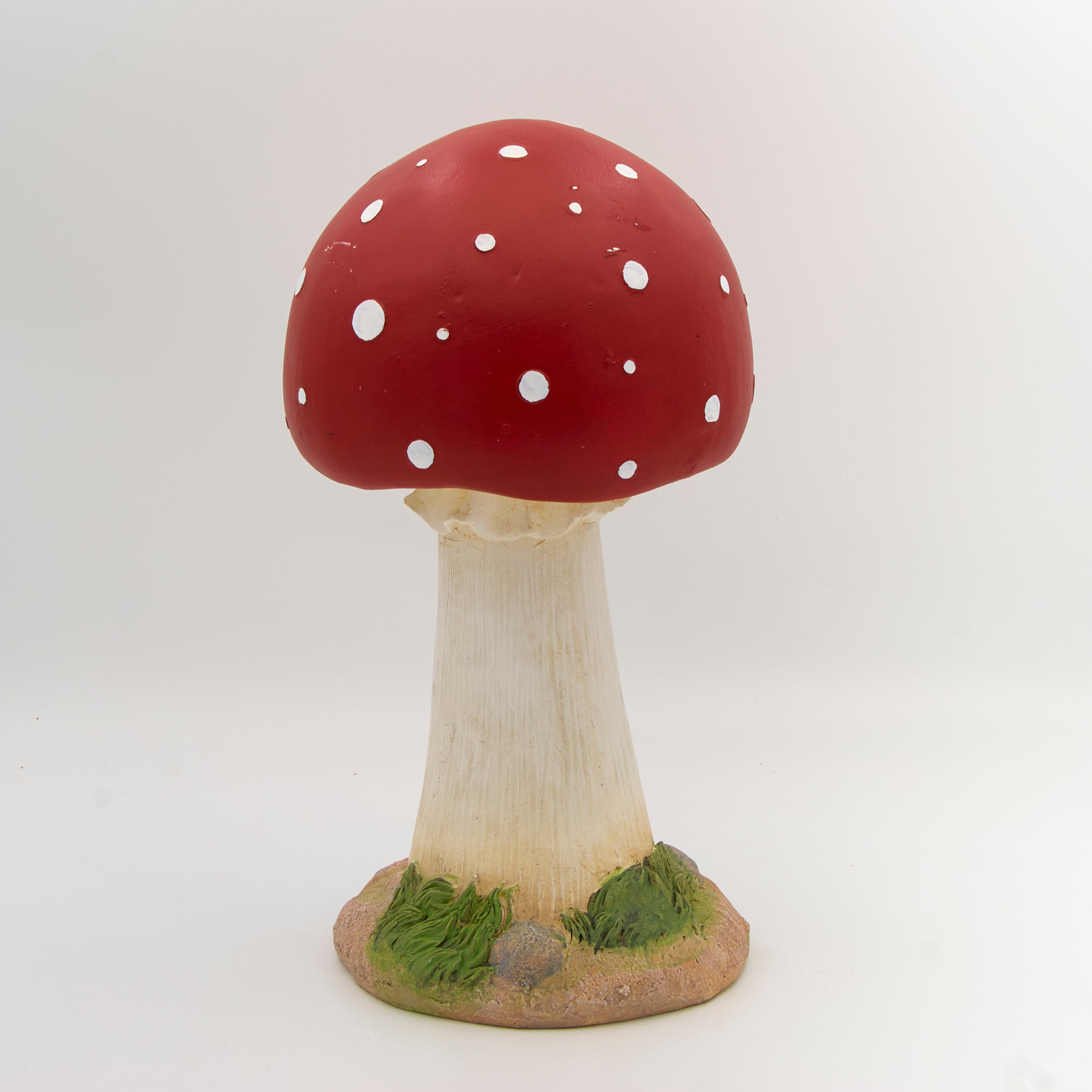 Red Toadstool Garden Statue