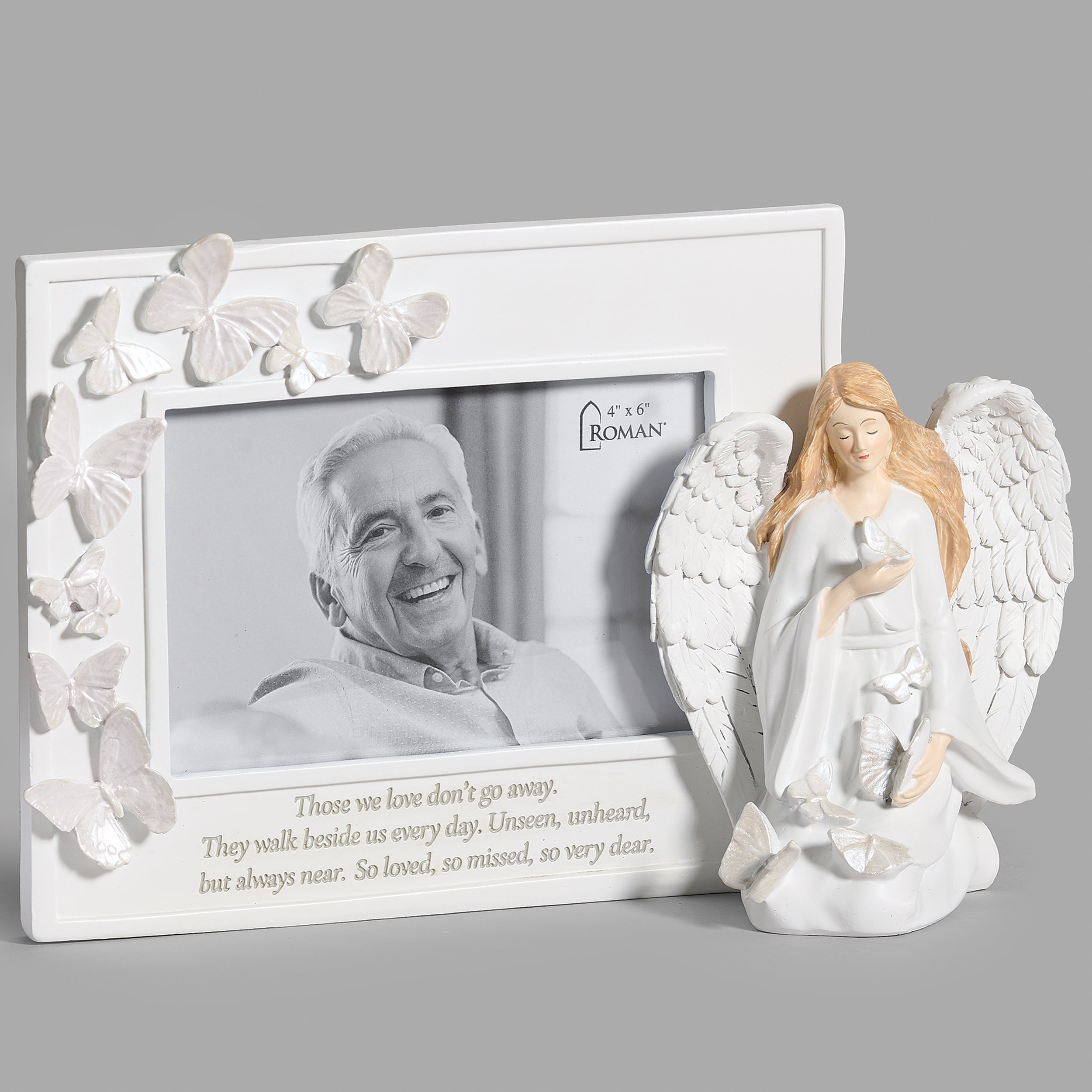 Angel with Butterfly Memorial Frame