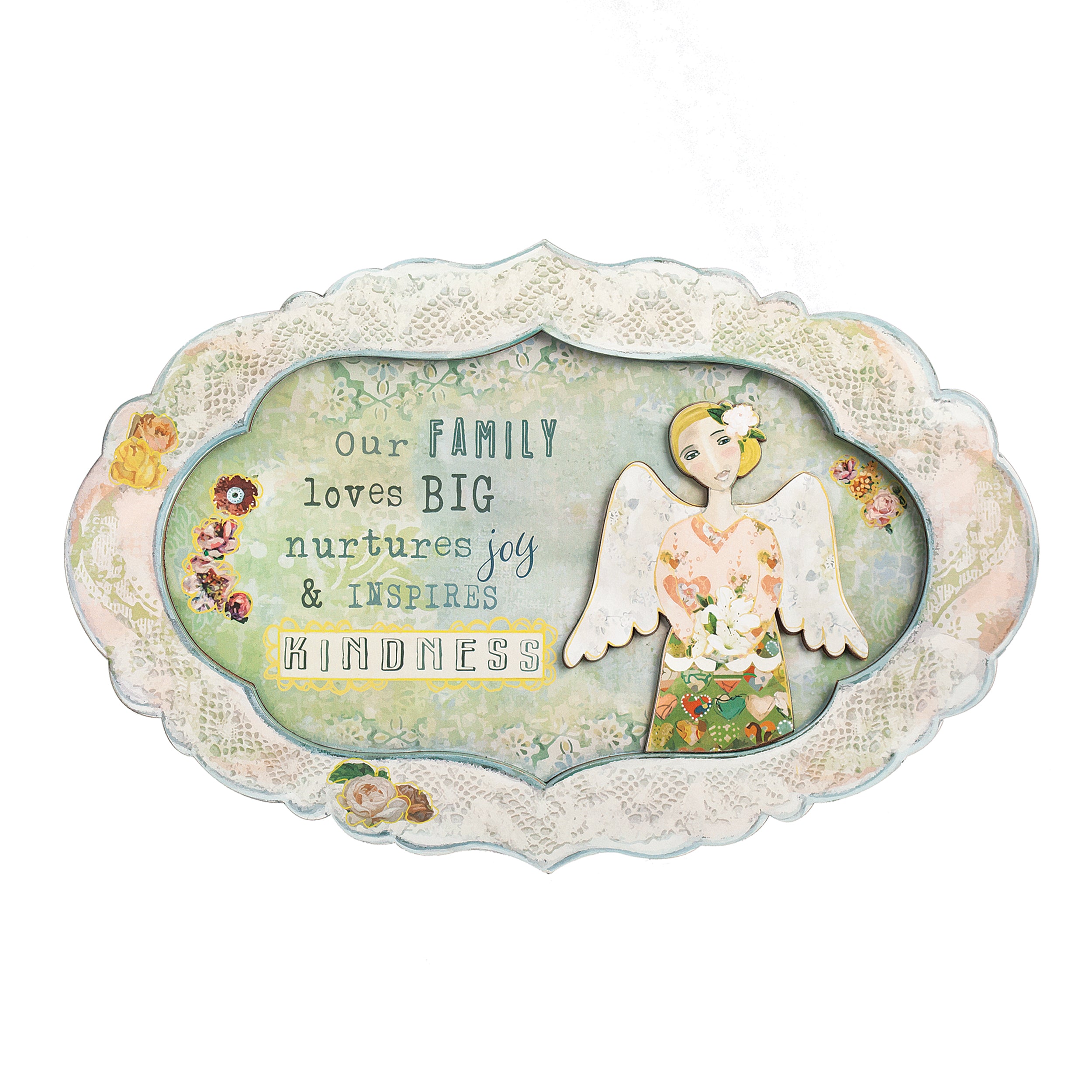 Our Family Makes Big Beautiful Memories – Wall Plaque by Kelly Rae Roberts