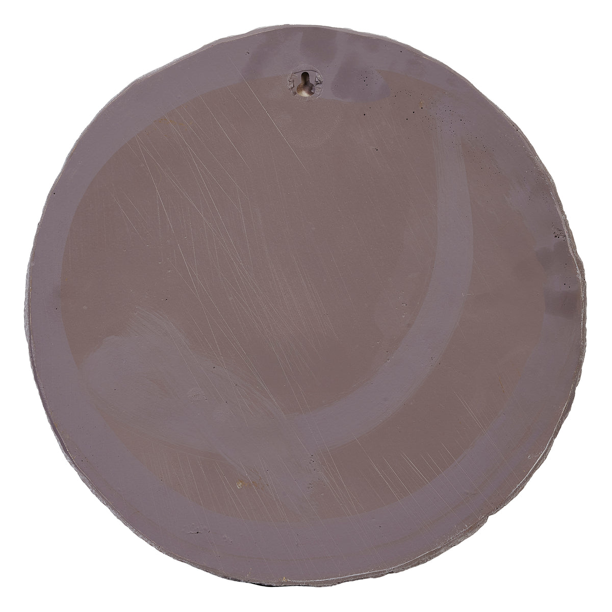 Back view of You Are My Sunshine Garden Stone showing the plain round backing