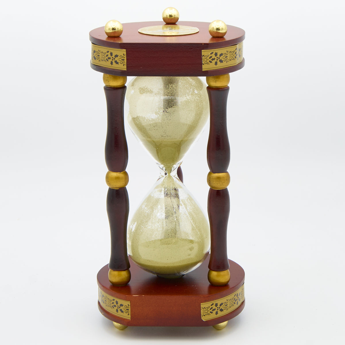 Santa Claus Naughty and Nice decorative hourglass alternate view