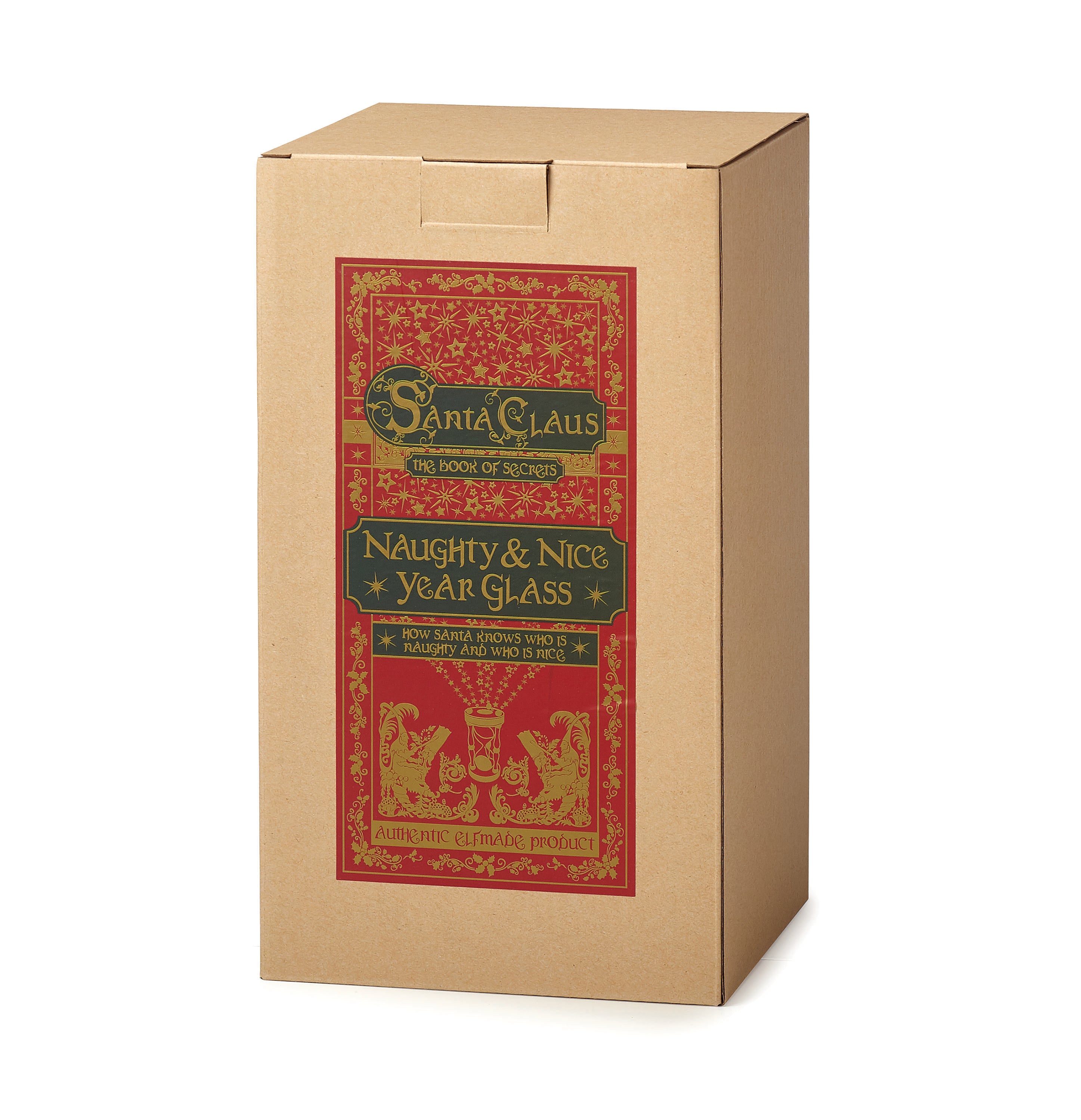 Santa Claus Naughty & Nice Year Glass