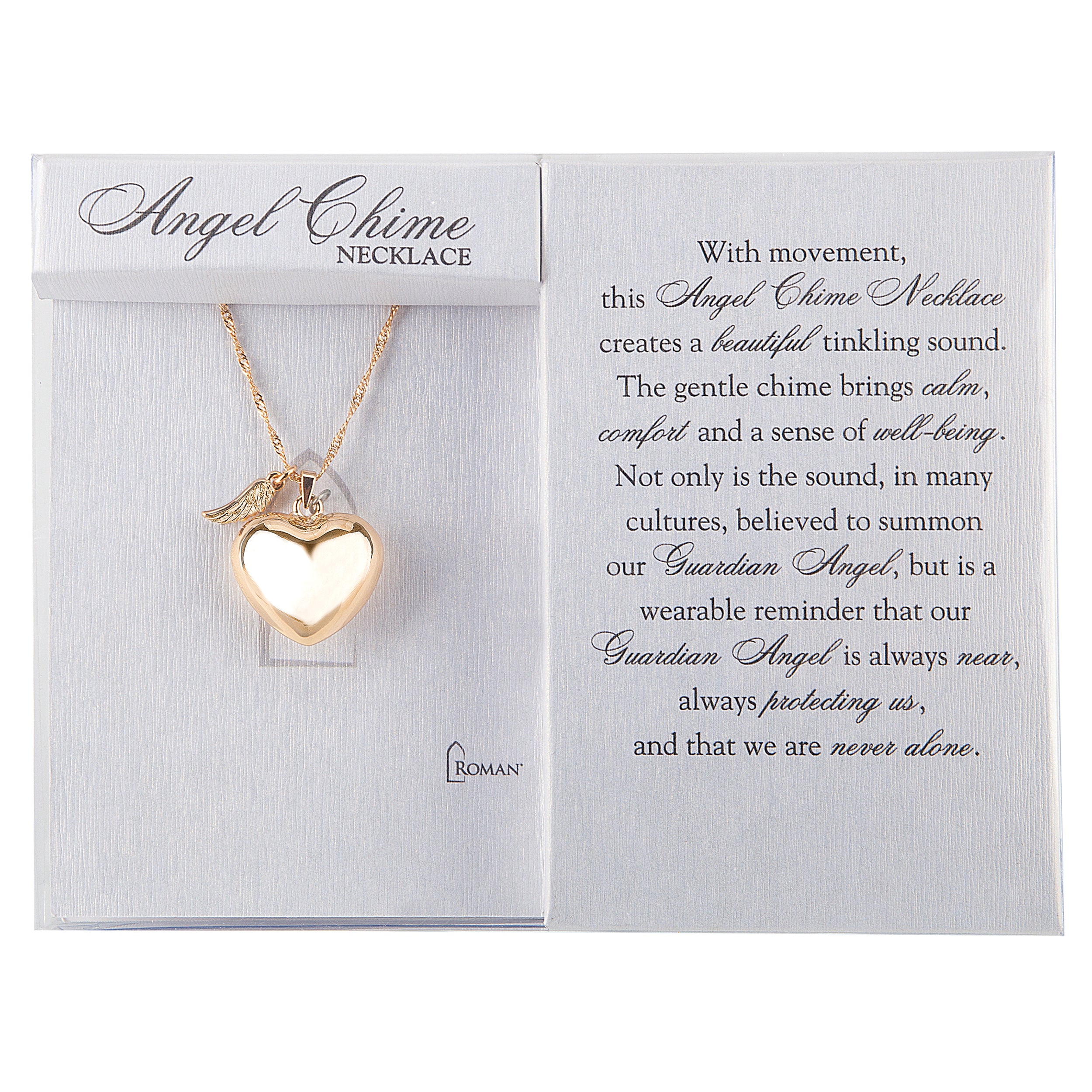 Angel Chime Heart Necklace