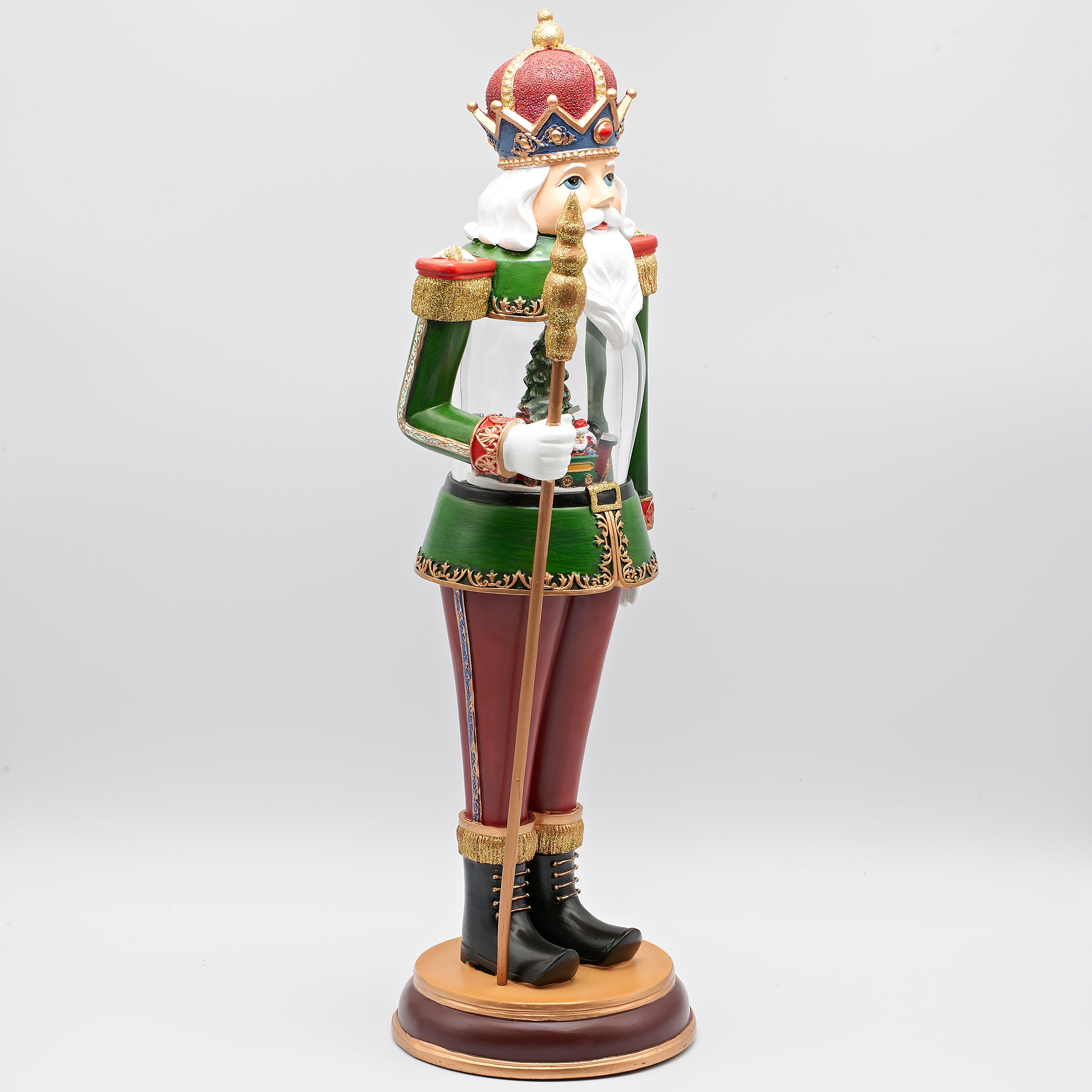 Amusements Lighted Musical Nutcracker with Rotating Train Inside