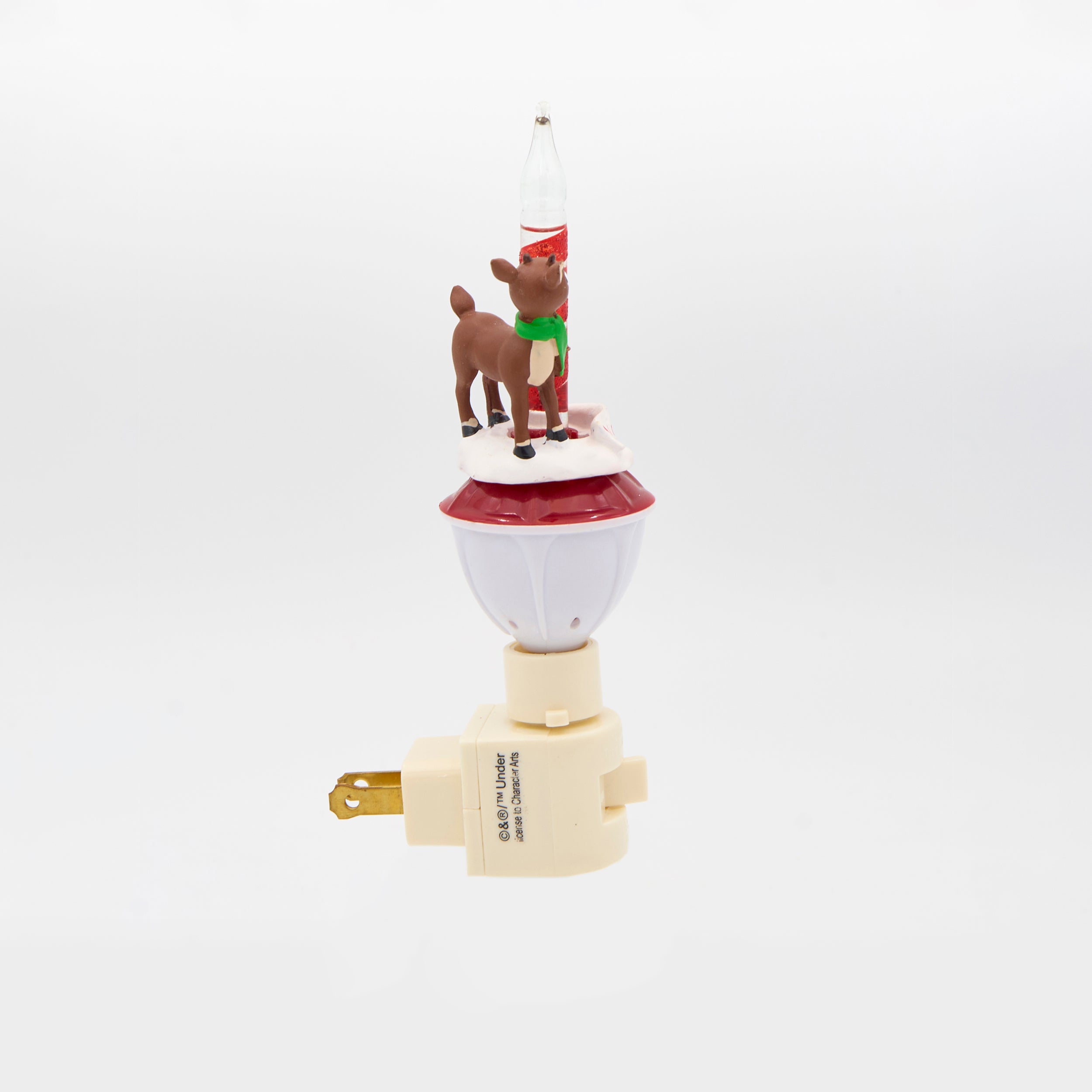 Decorative night light with a reindeer design