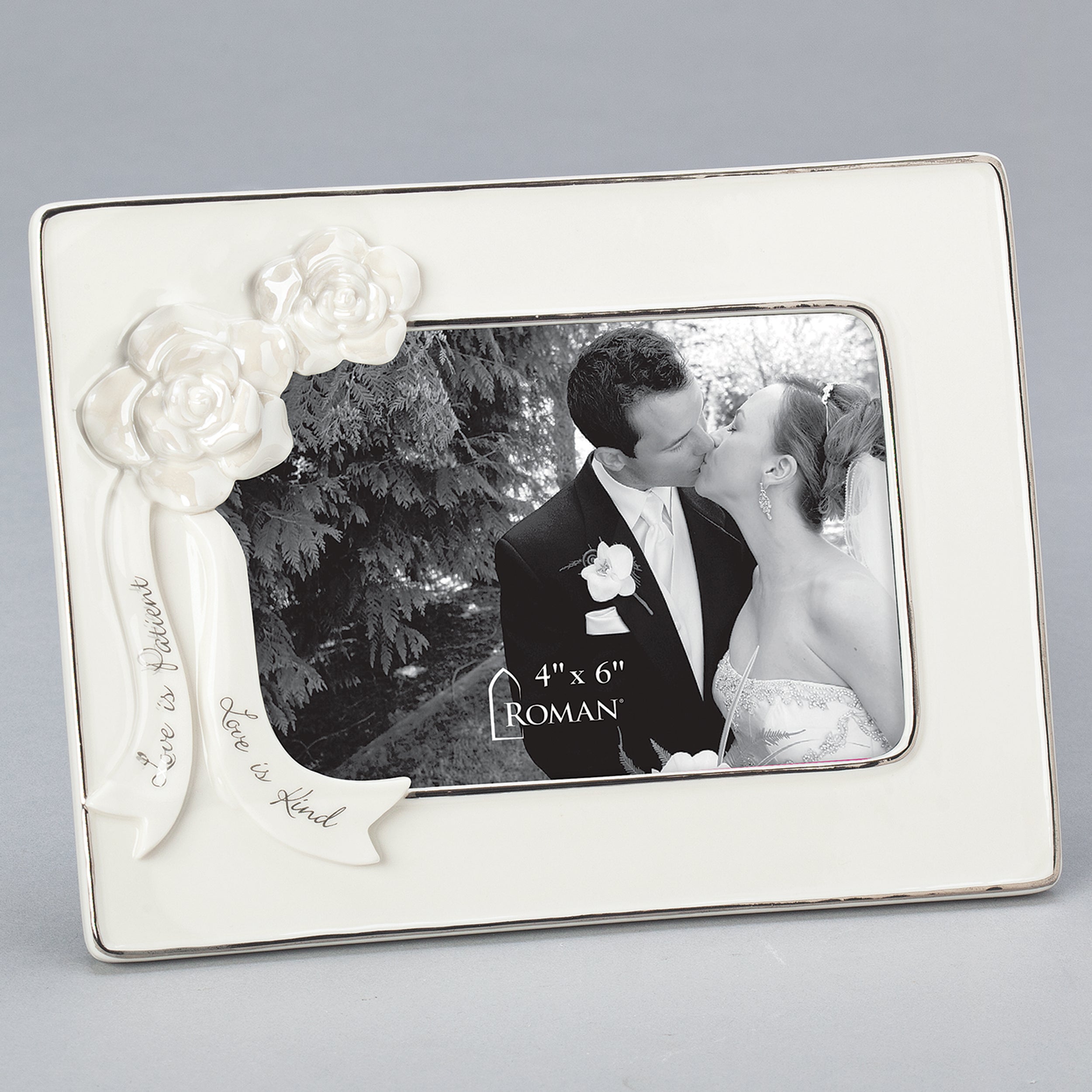 Love is Patient Porcelain Horizontal Photo Frame