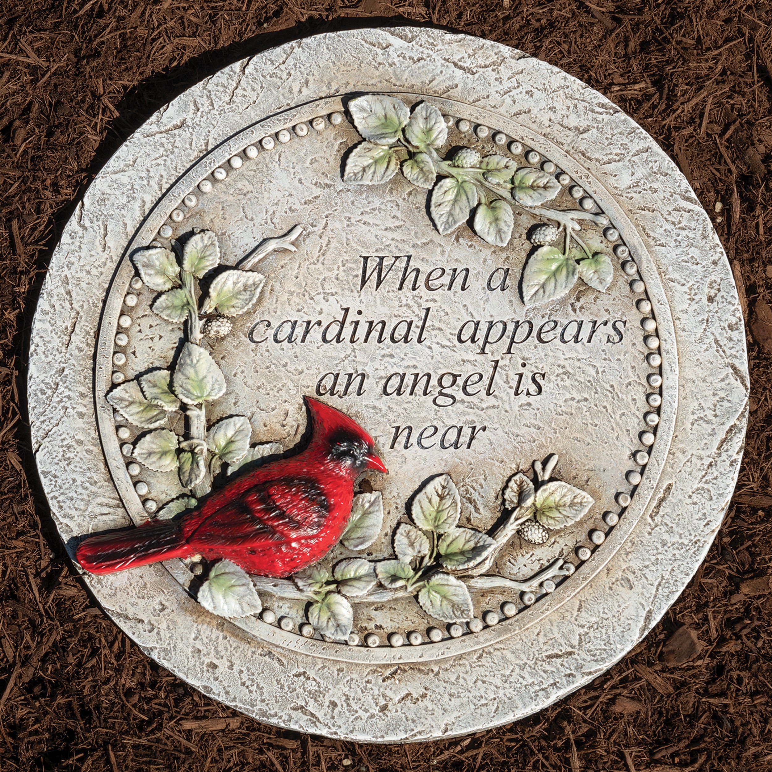 When a Cardinal Appears Memorial Stepping Stone