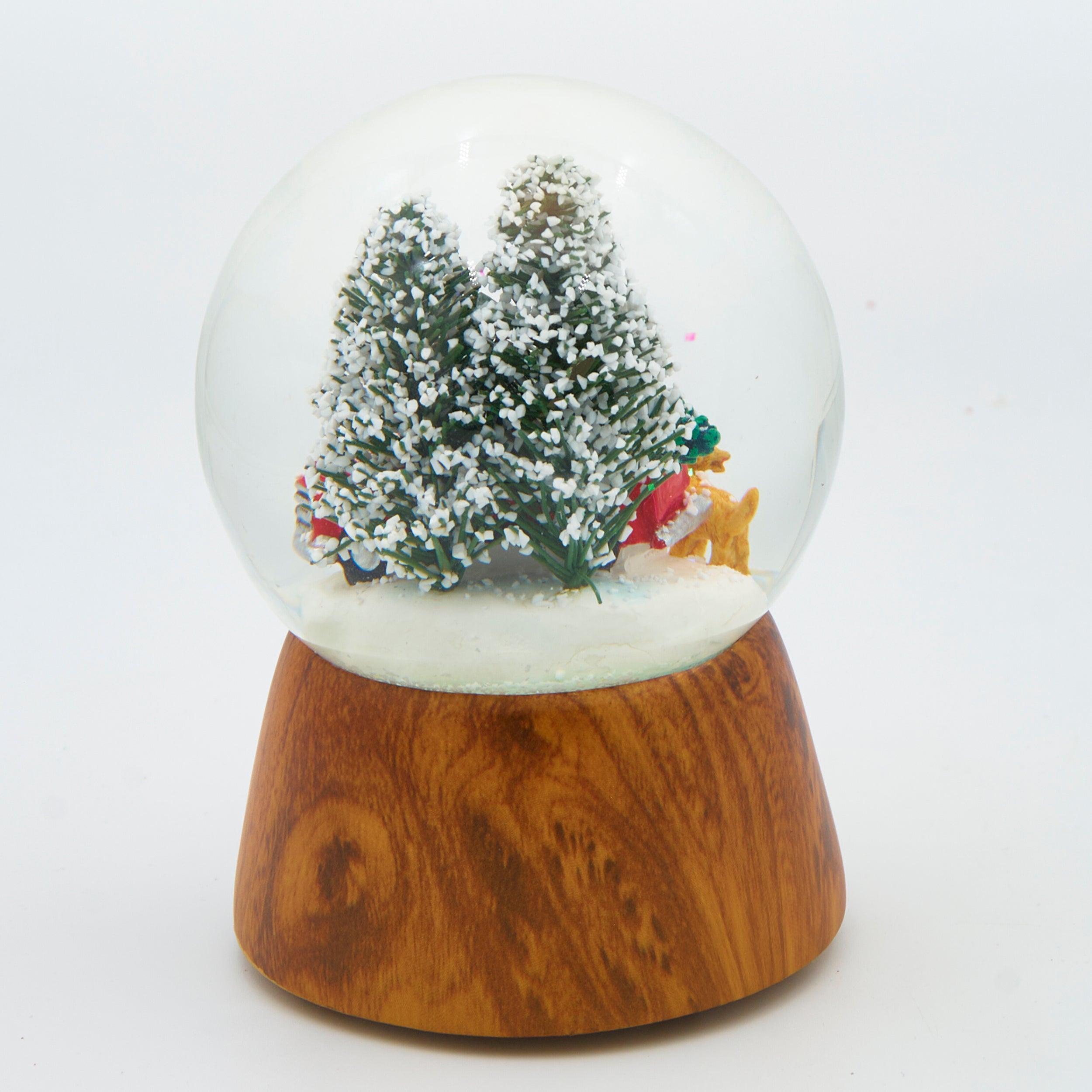 Glitterdome Musical Red Truck with Dogs – "We Wish You a Merry Christmas" Tune