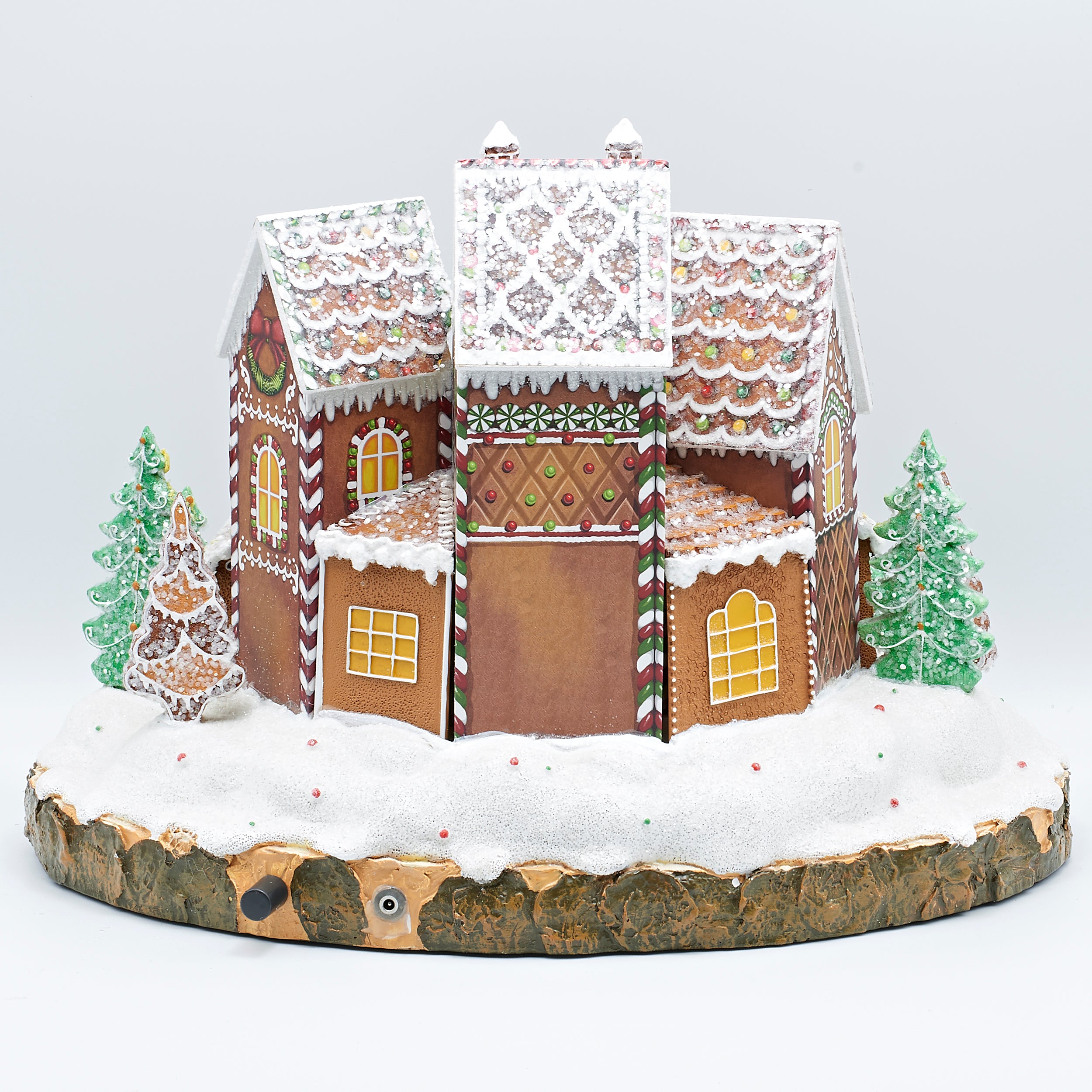 Amusements Lighted Musical Gingerbread Village with Rotating Train