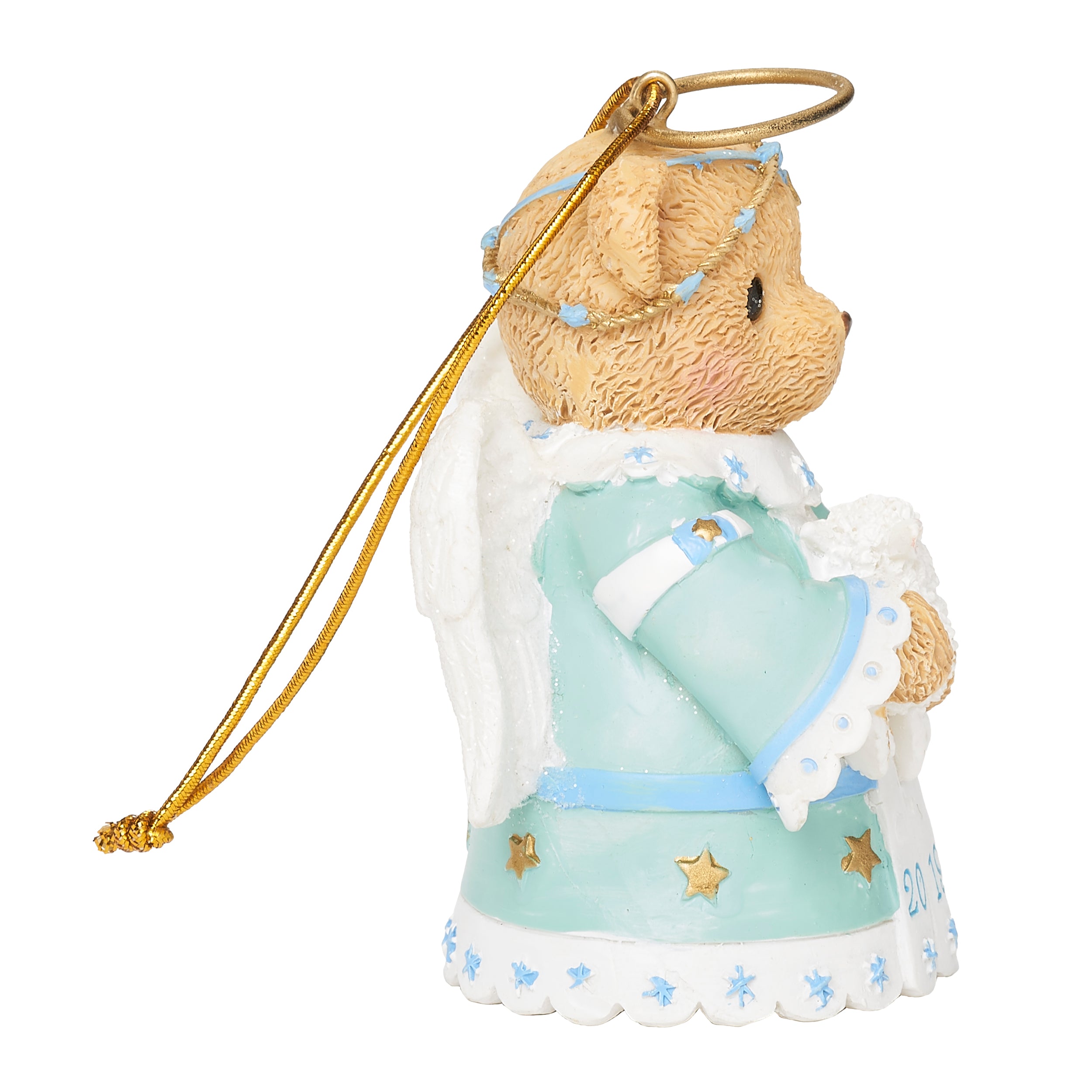 Cherished Teddies Angel Bear Bell Ornament
