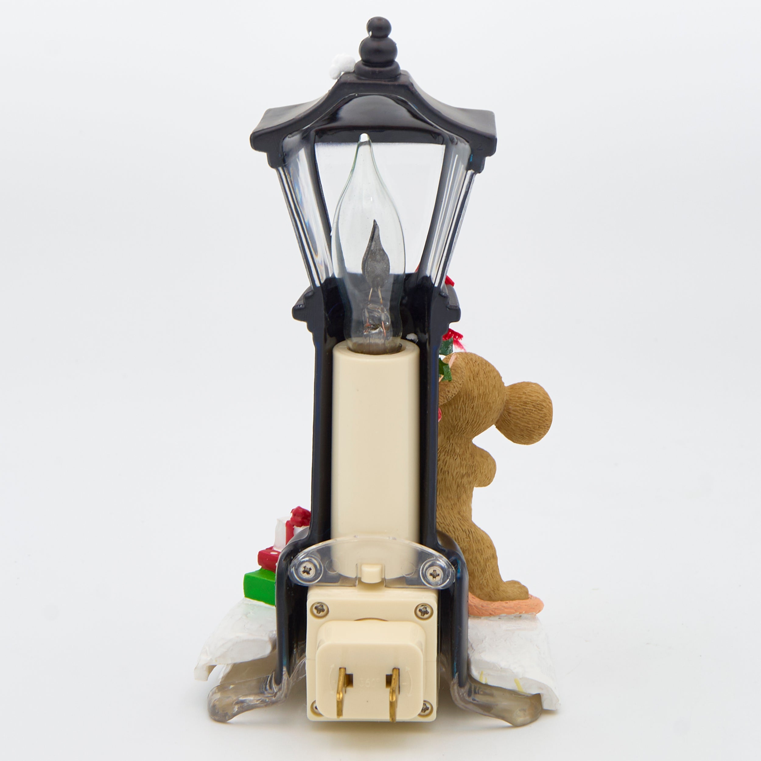 Charming Tails Mouse by Lamppost Flickering Flame Night-Light
