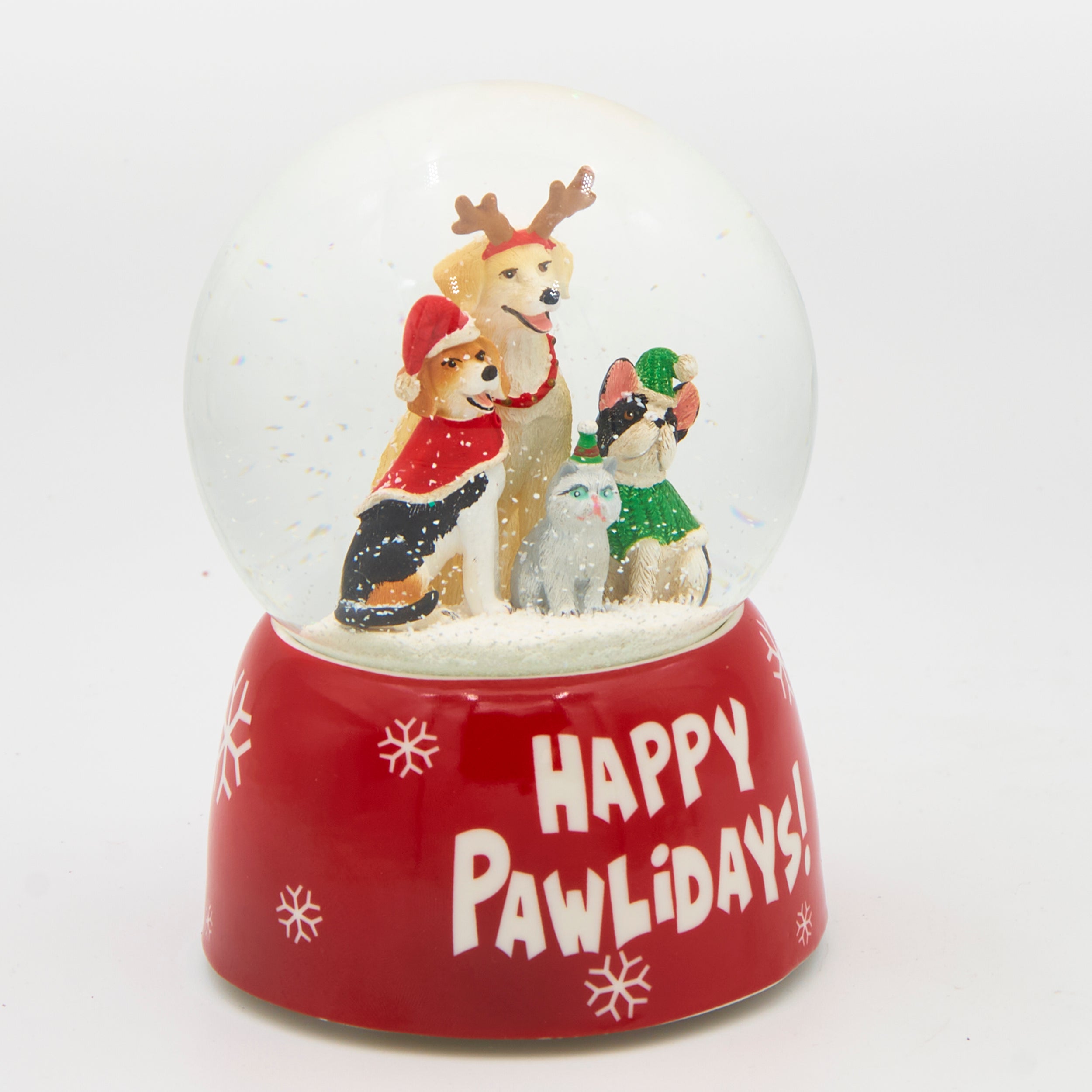 Glitterdome Musical Christmas Happy Pawlidays - "Jingle Bells" Tune