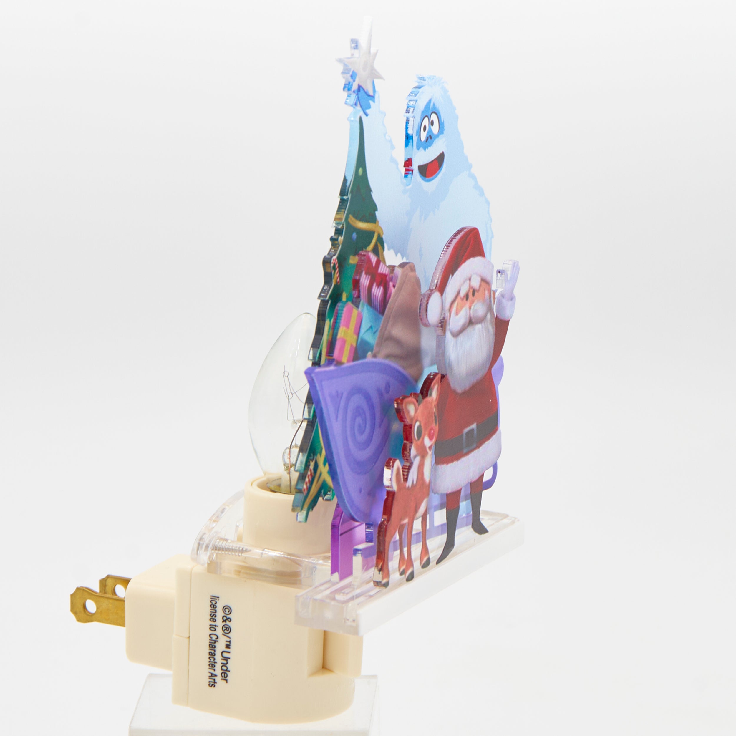 Rudolph Bumble & Santa Layered Night-Light