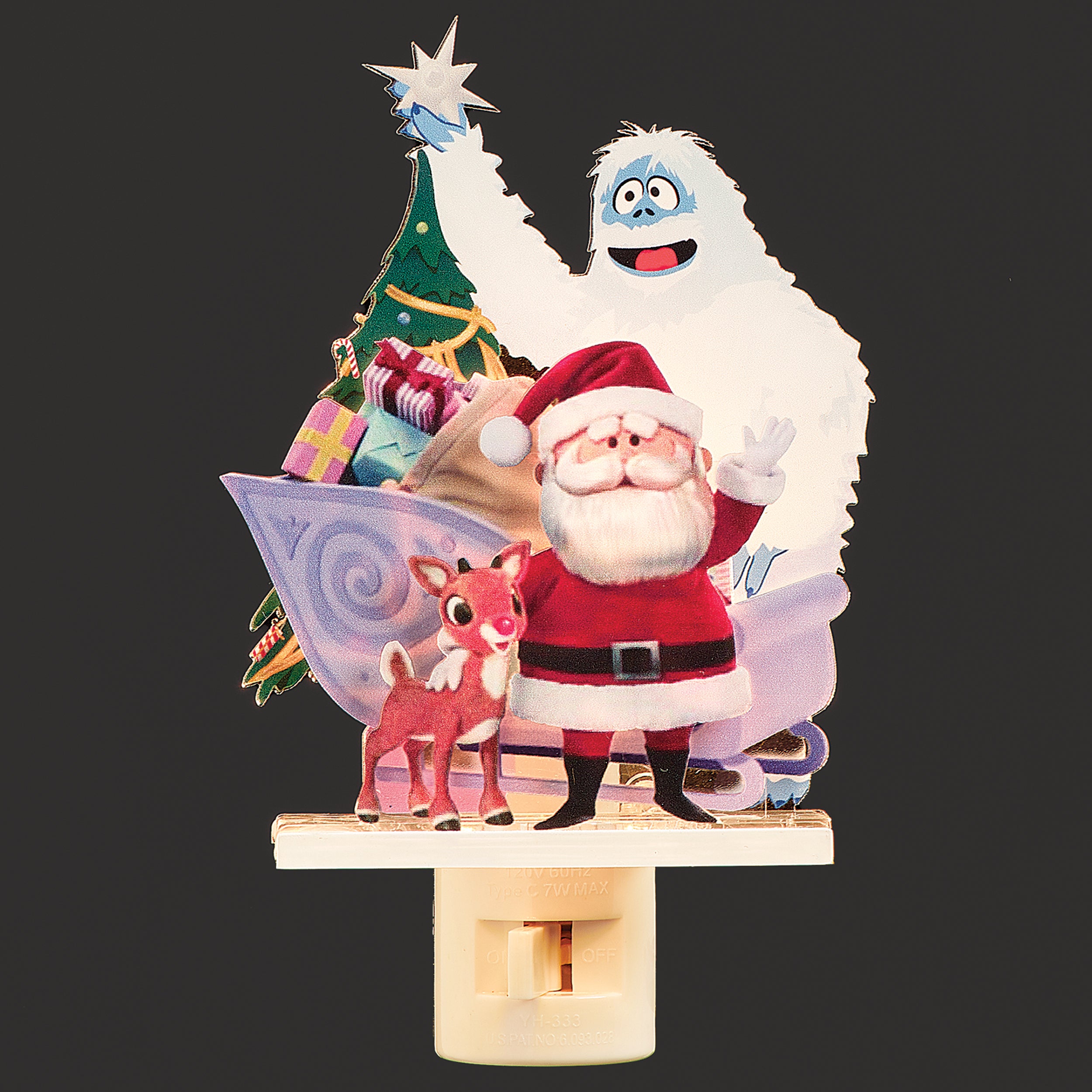 Rudolph Bumble & Santa Layered Night-Light