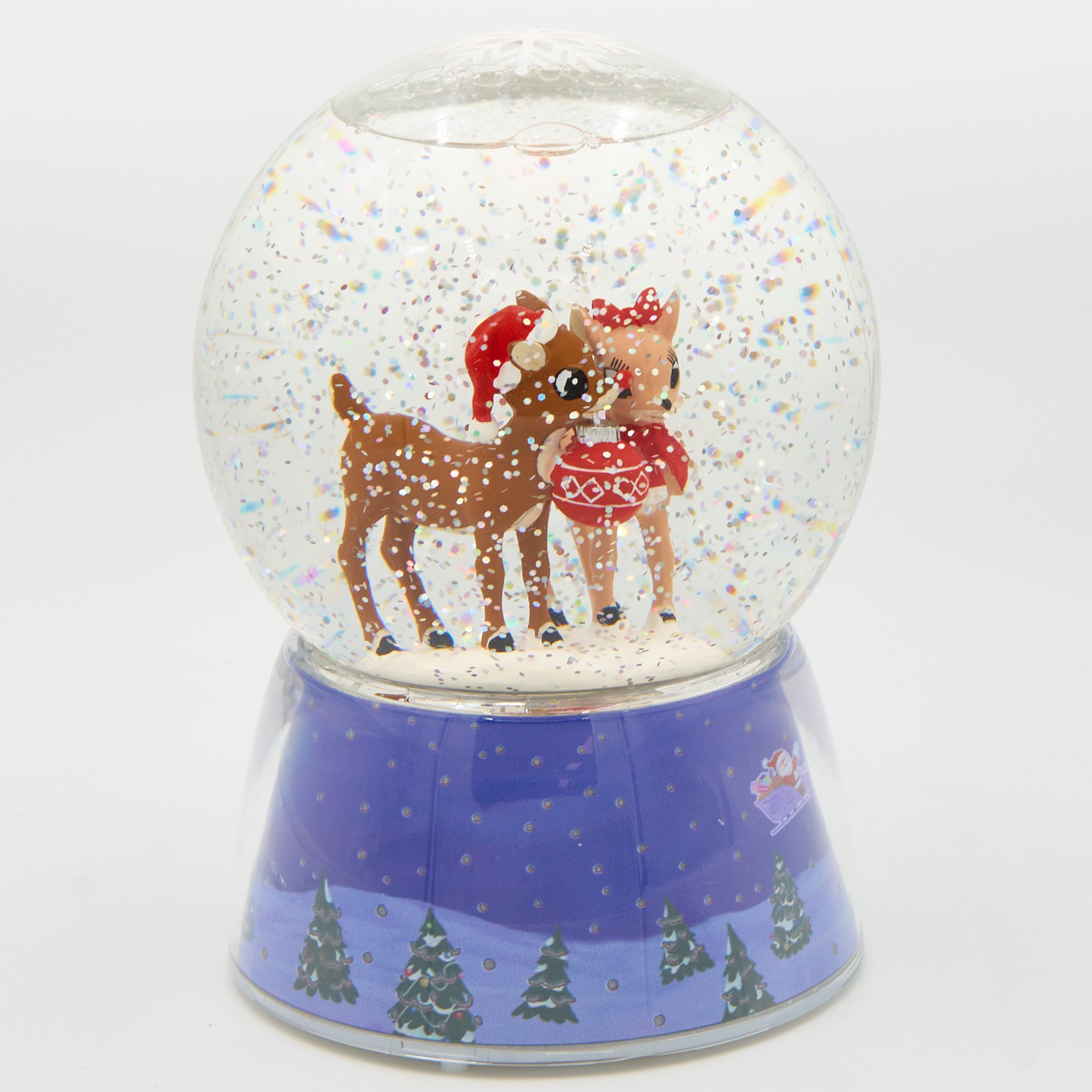 Rudolph Musical Lighted Glitterdome