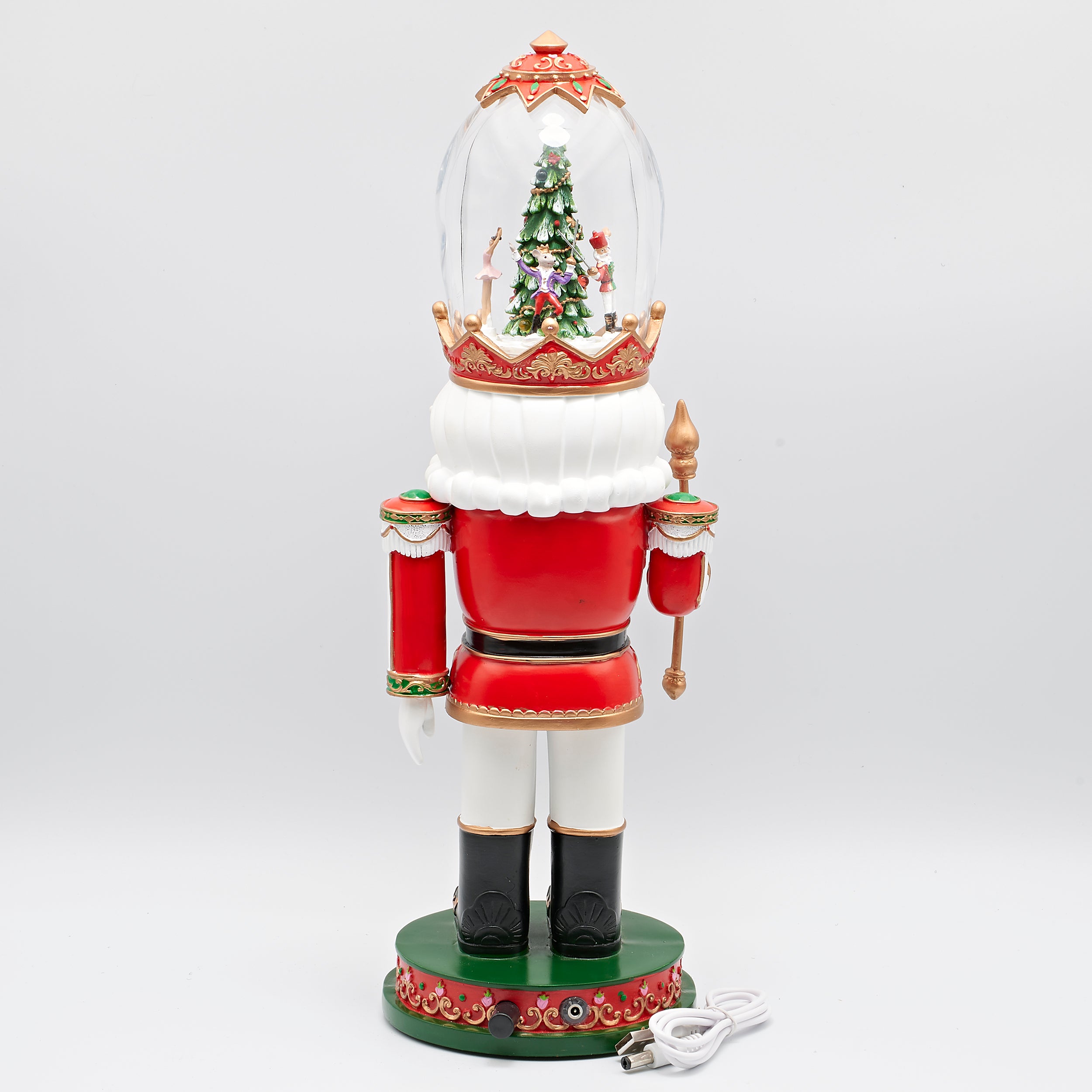Amusements Lighted Musical Nutcracker with Rotating Dancers Hat Scene