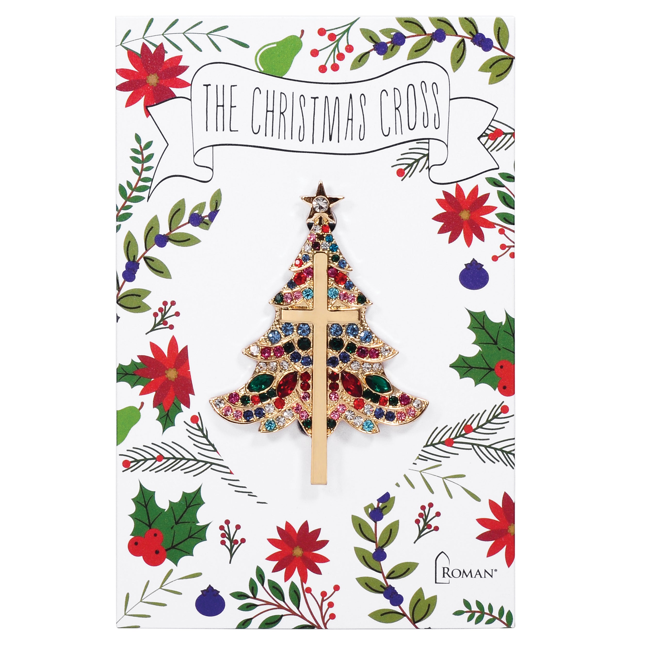 Christmas Tree with Cross Pin