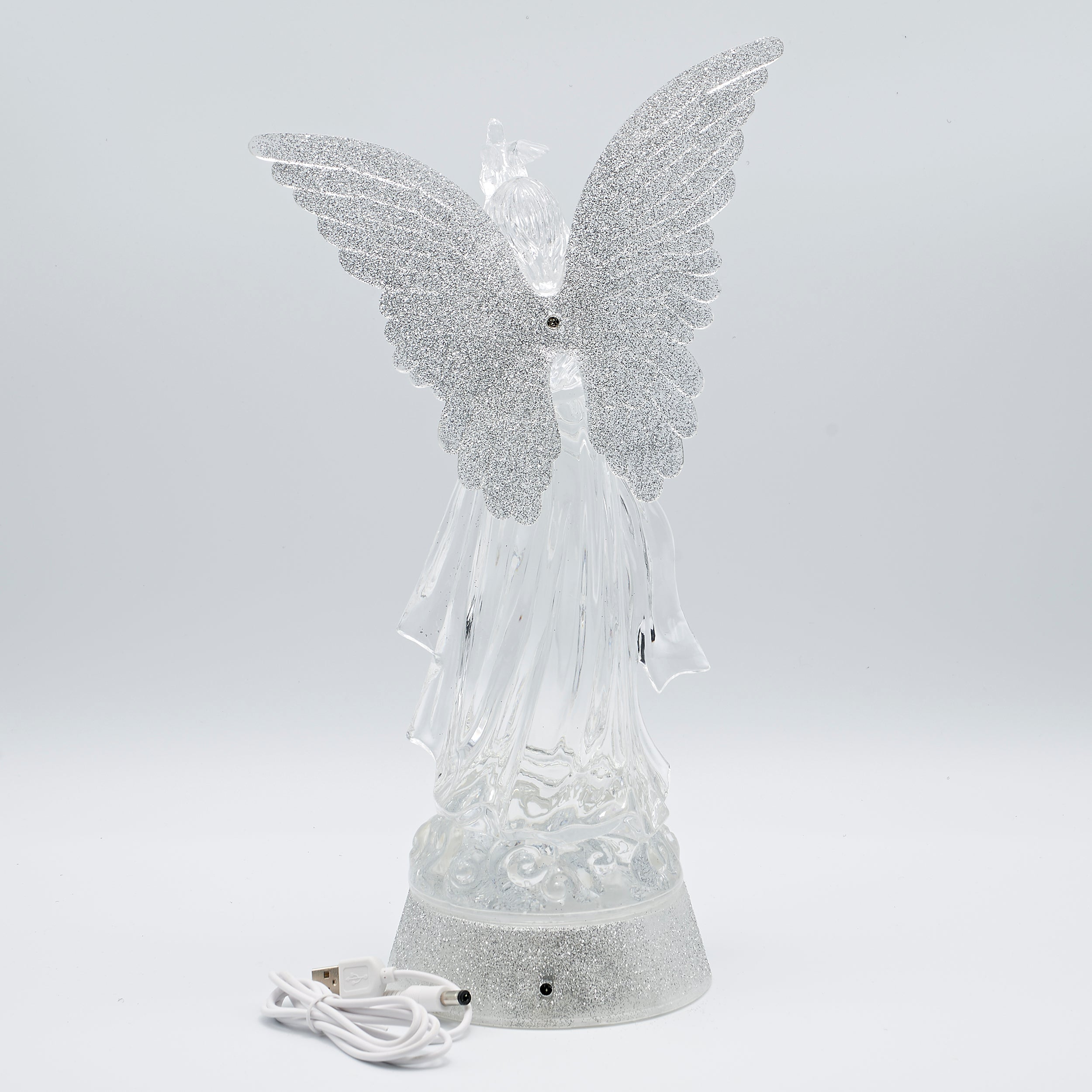 Confetti Lites Lighted Swirl Angel with Dove