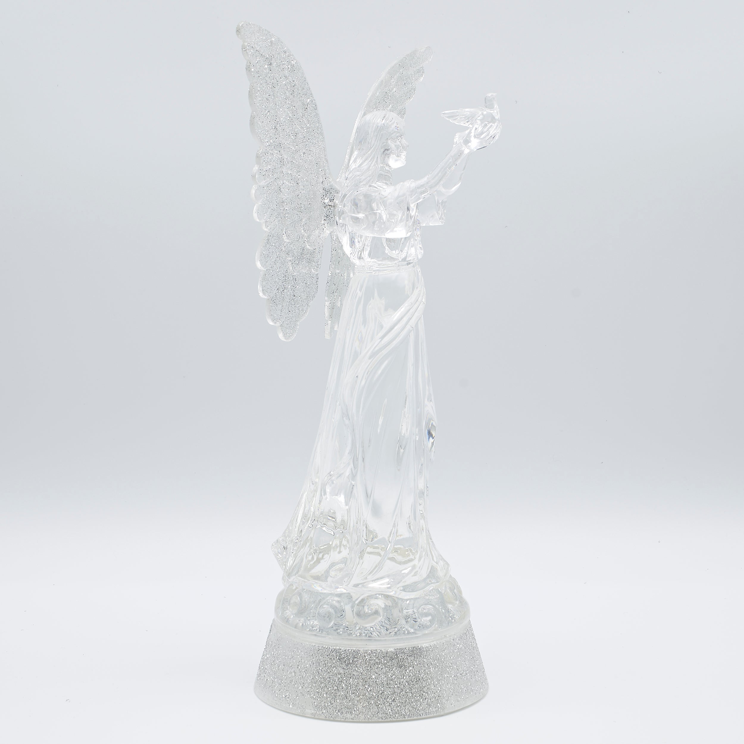 Confetti Lites Lighted Swirl Angel with Dove