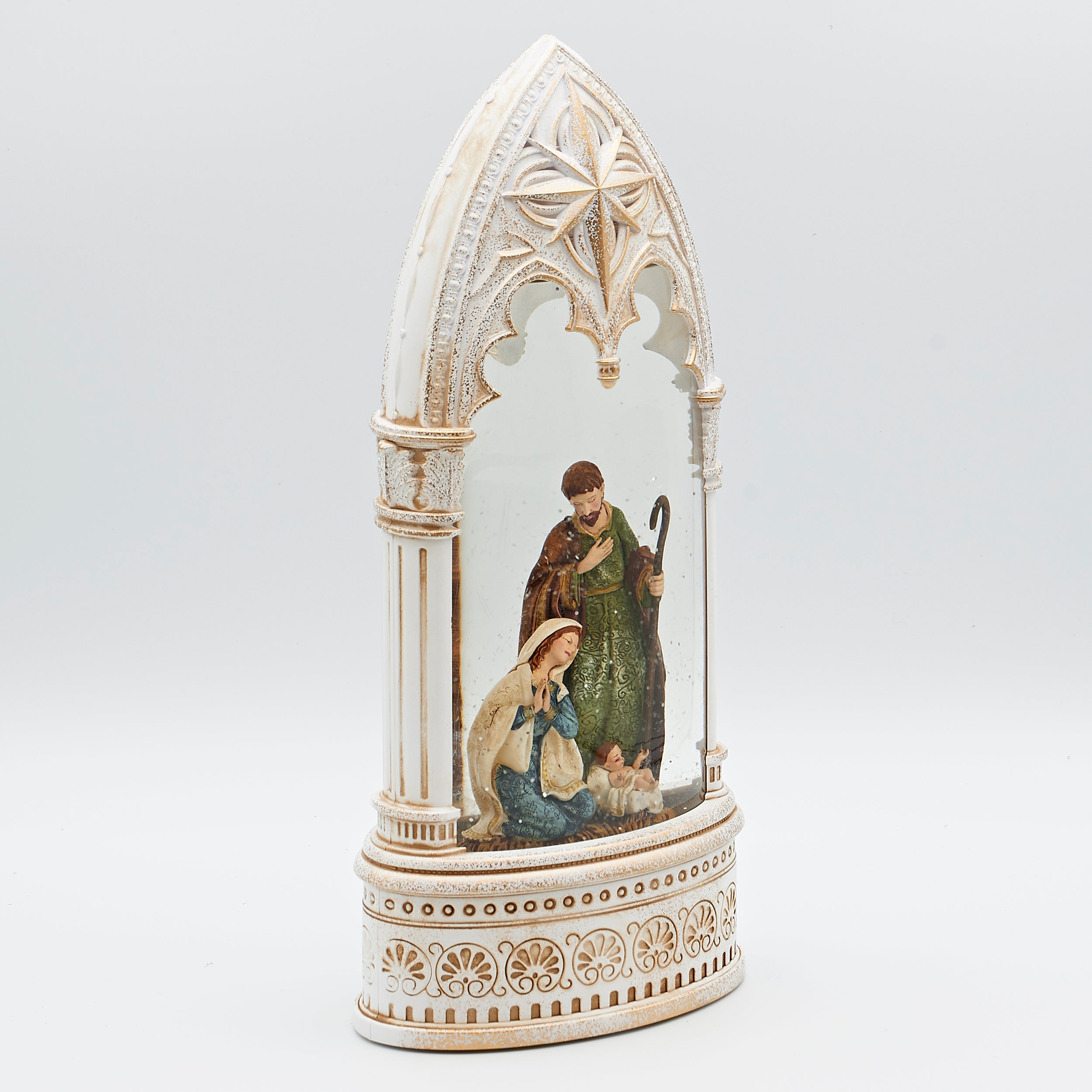 Confetti Lites Lighted Swirl Arch with Holy Family