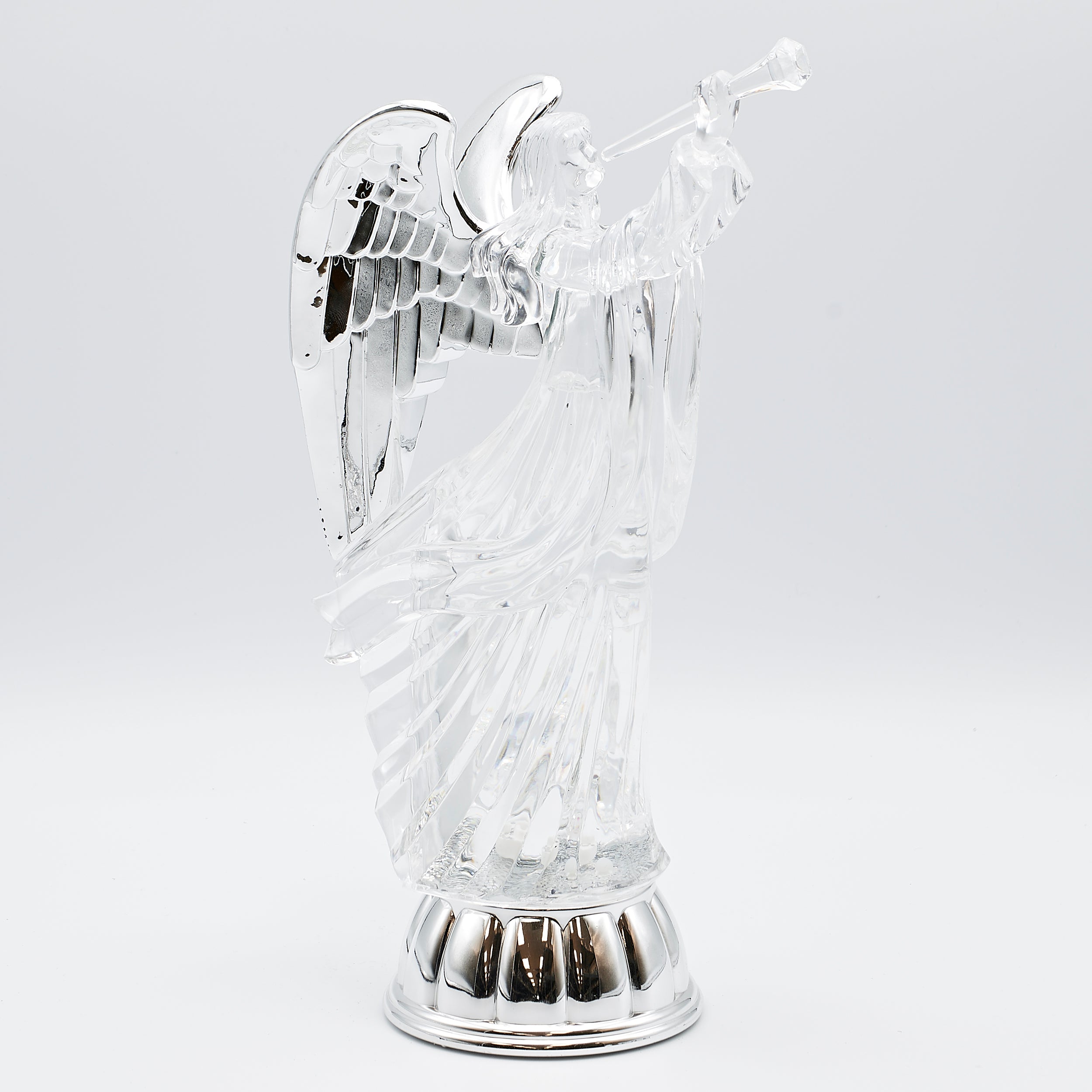 Confetti Lites Lighted Swirl Trumpeting Angel