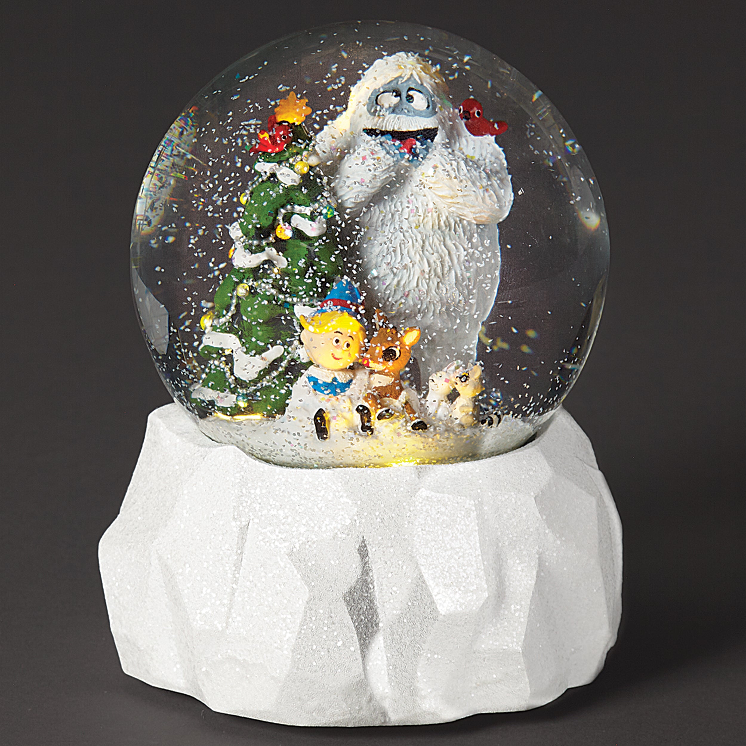 Rudolph & Friends Musical Lighted Glitterdome