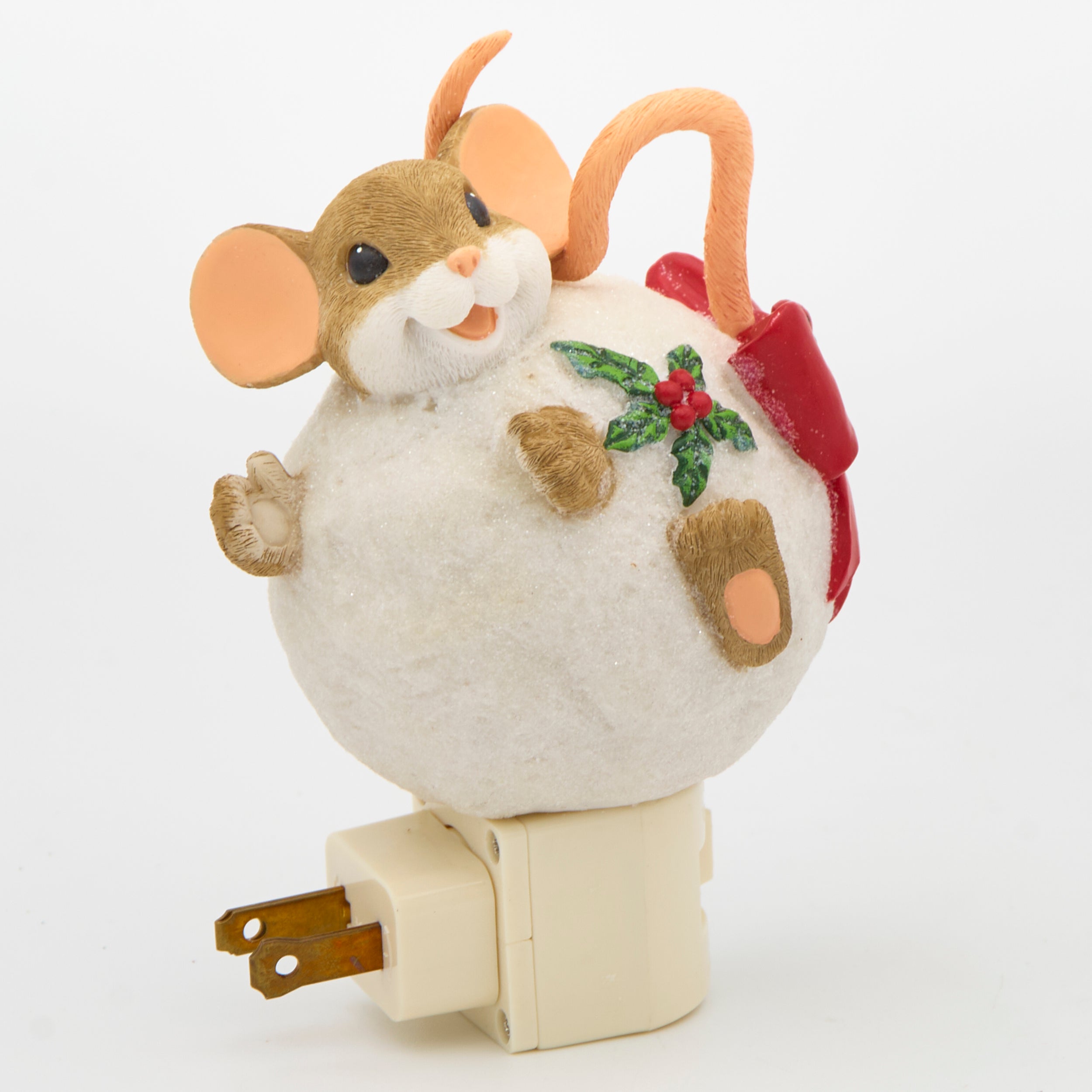 Charming Tails Snowball Mouse Night-Light