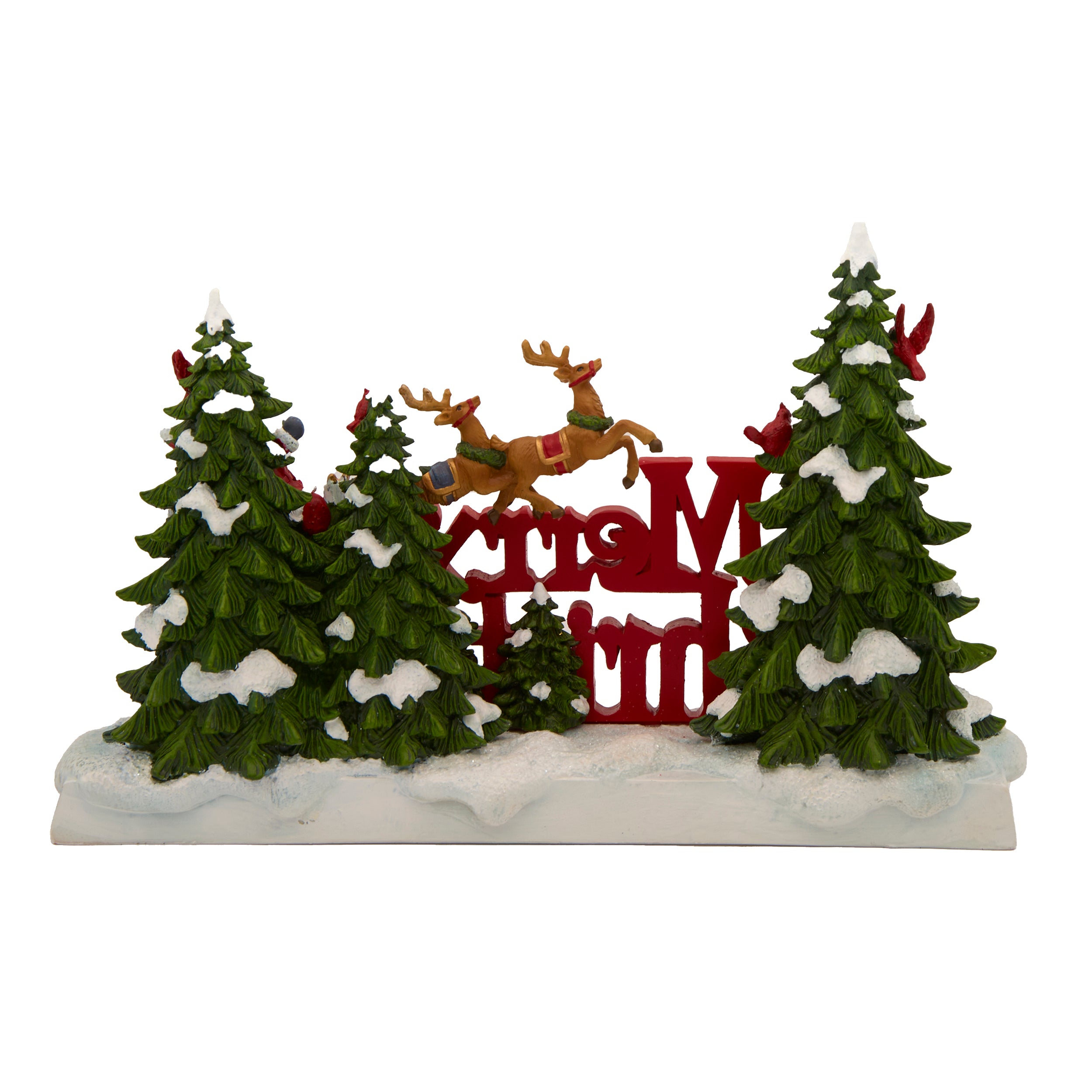 Merry Christmas Santa in Sleigh Figure