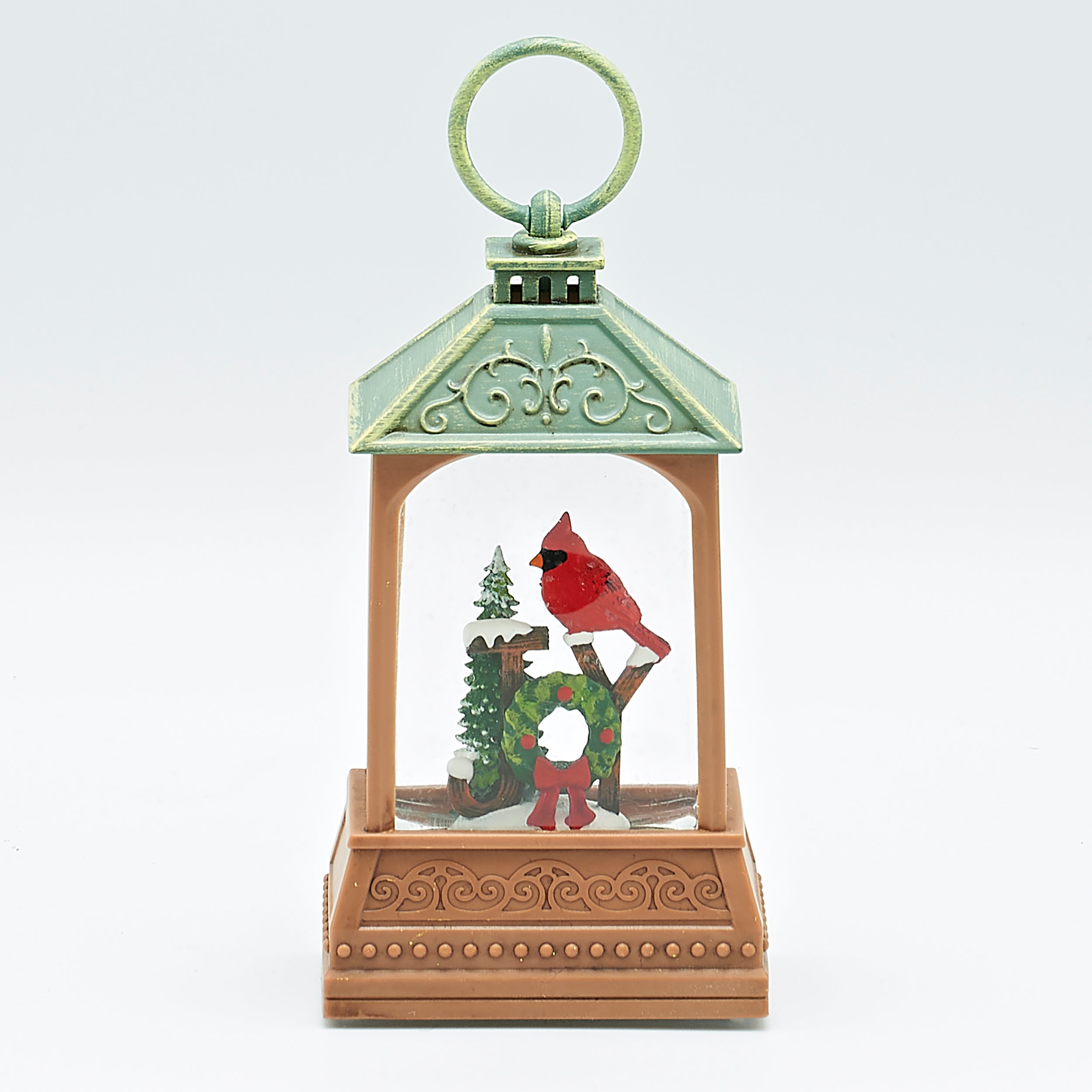 Lighted Cardinal JOY Wreath Lantern – Shimmering Merry Lites