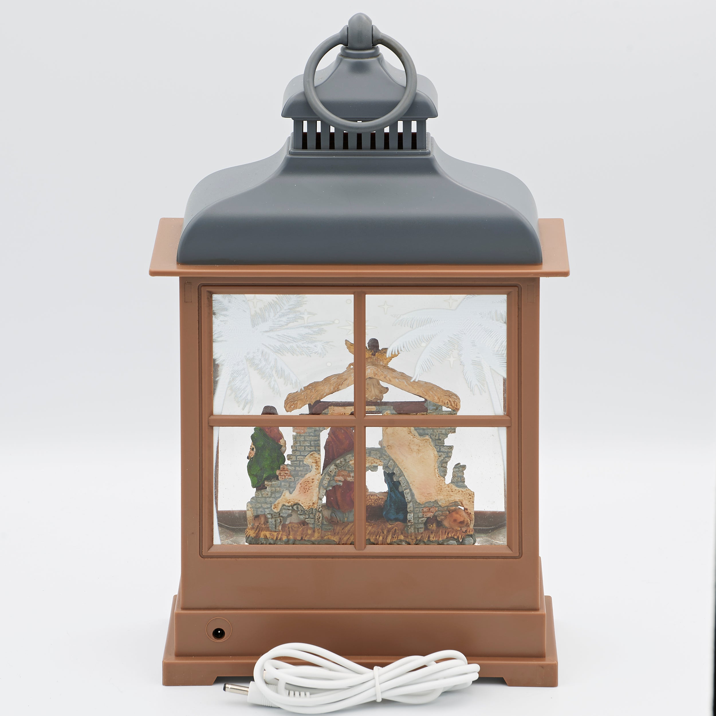 Confetti Lites Lighted Swirl Nativity Lantern