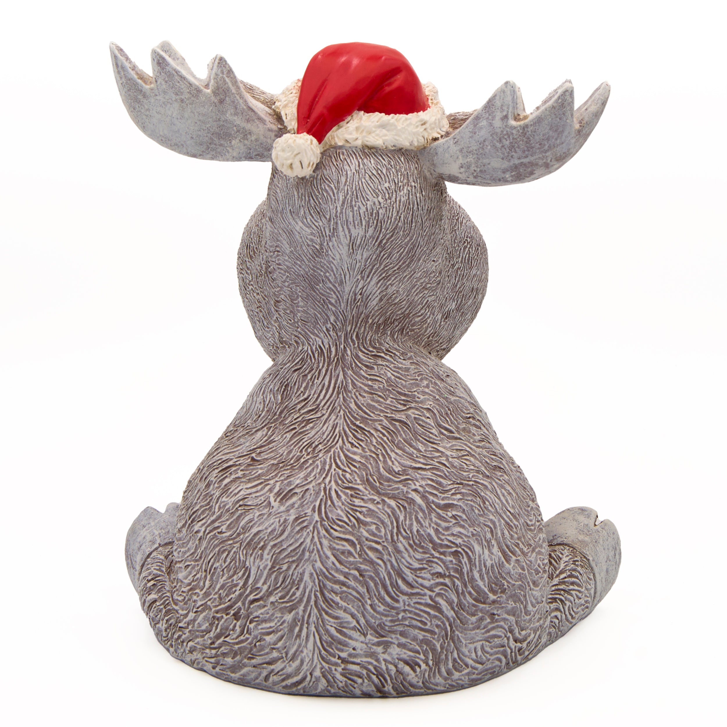 Pudgy Pals Christmas Moose Garden Statue