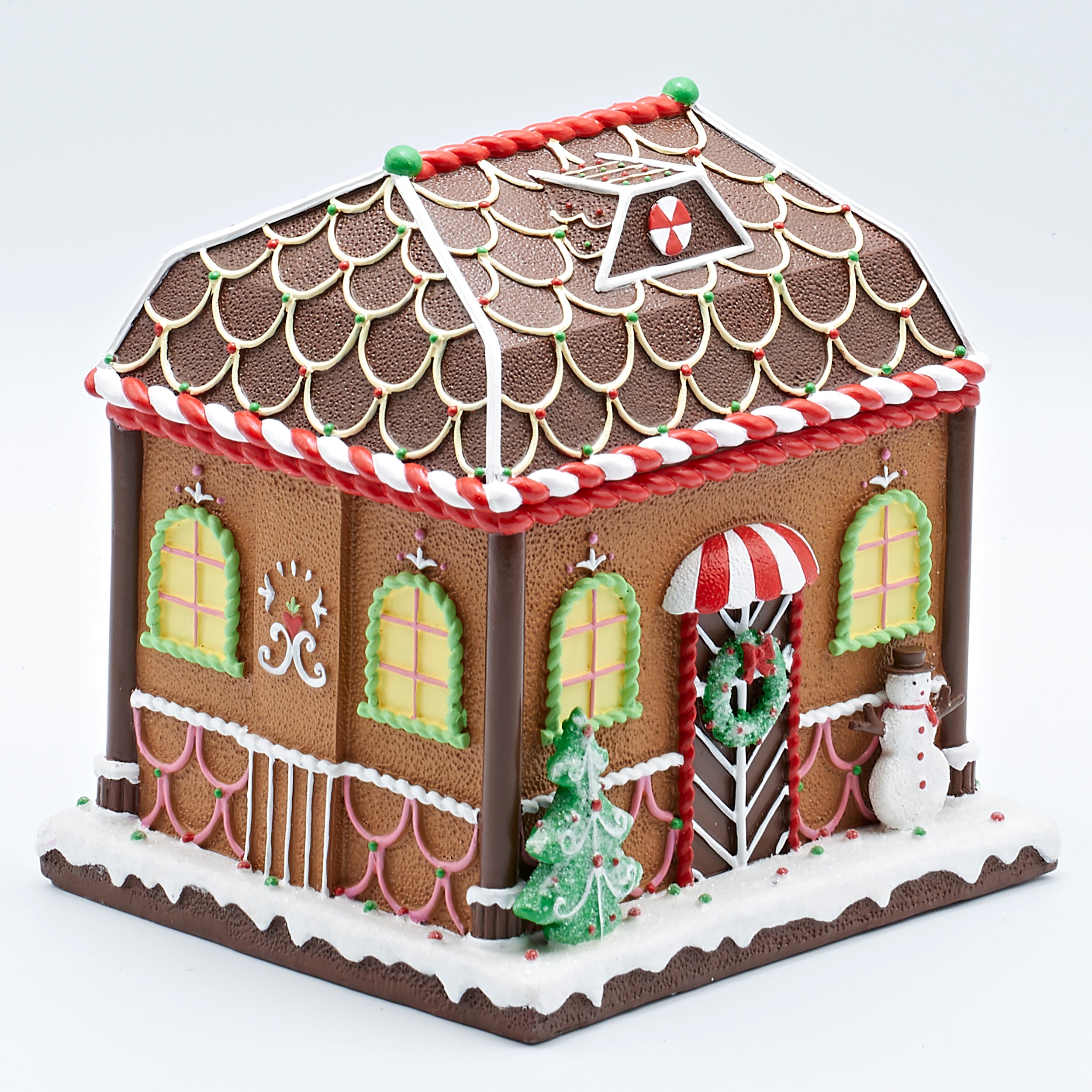 Amusements Gingerbread House Box Lighted Musical with Rotating Figures