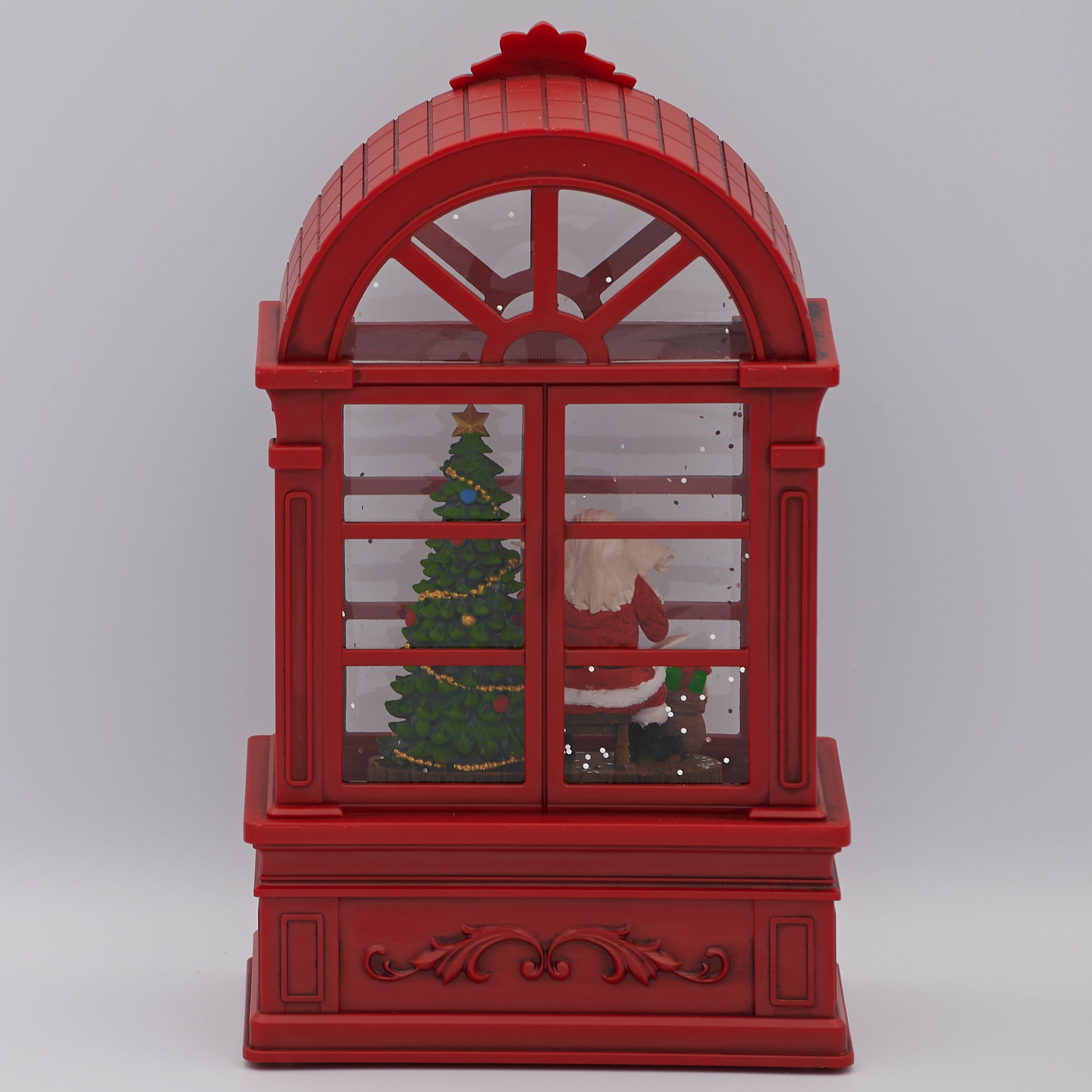 Confetti Lites Lighted Swirl Santa's Checking His List