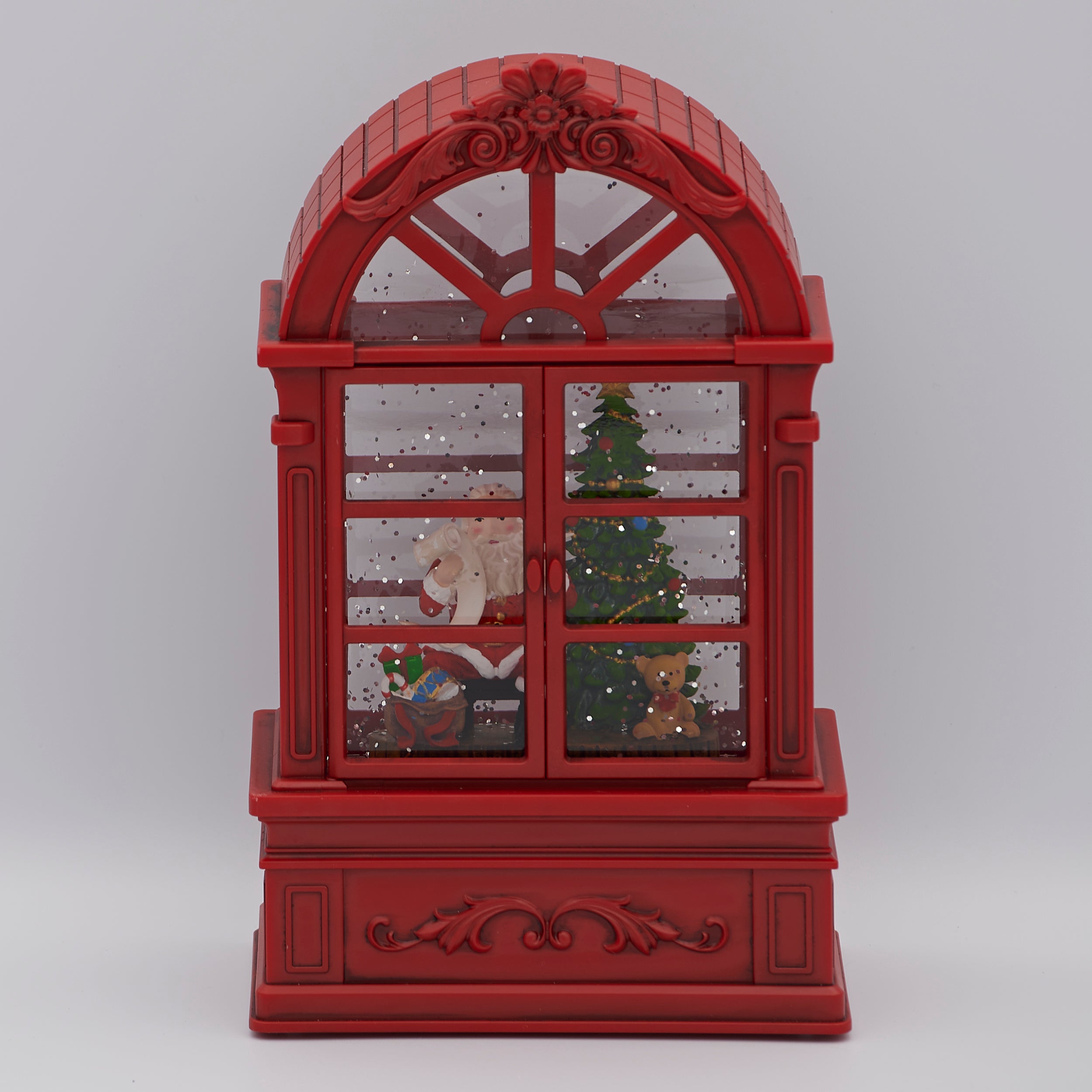 Confetti Lites Lighted Swirl Santa's Checking His List