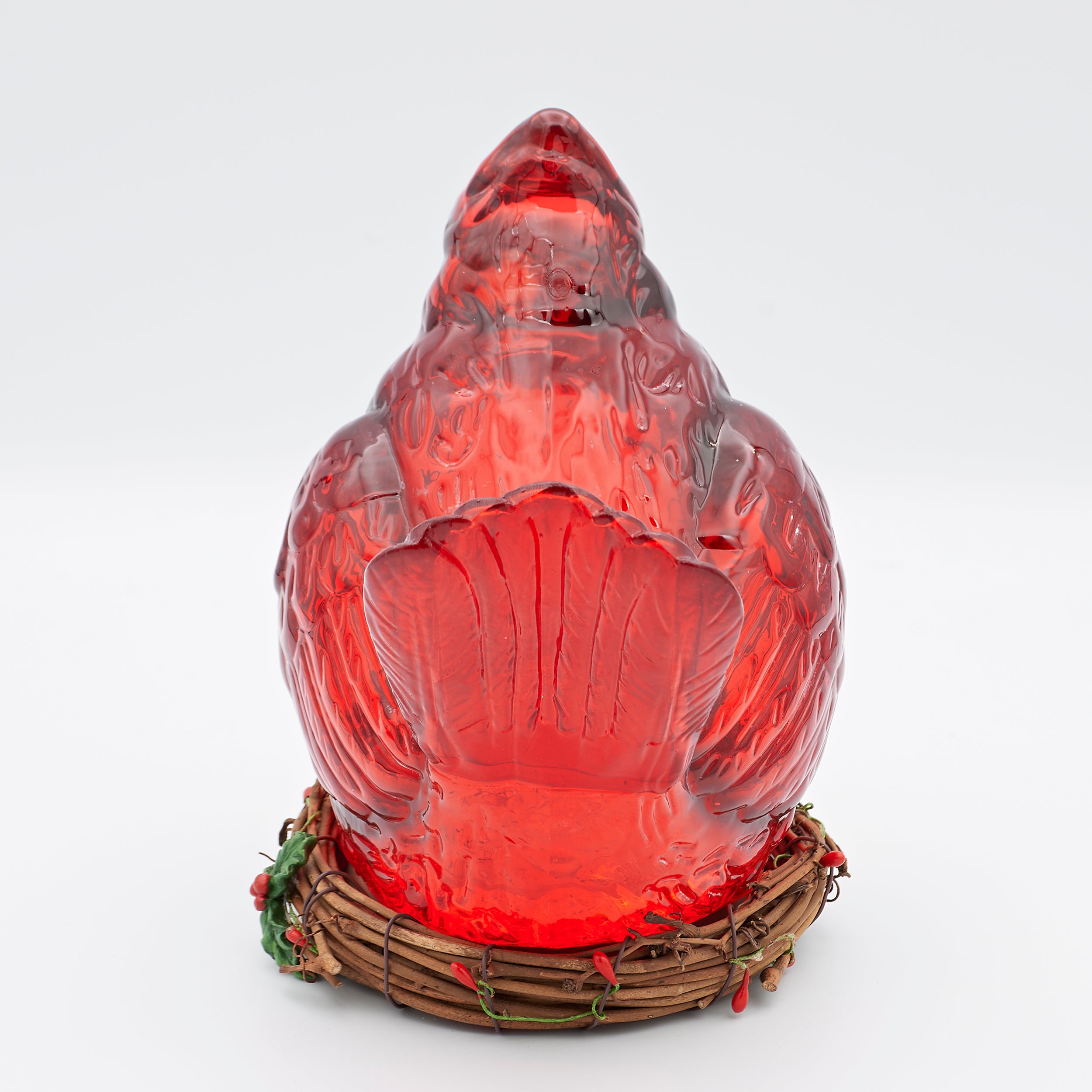 Confetti Lites Lighted Swirl Cardinal in Nest