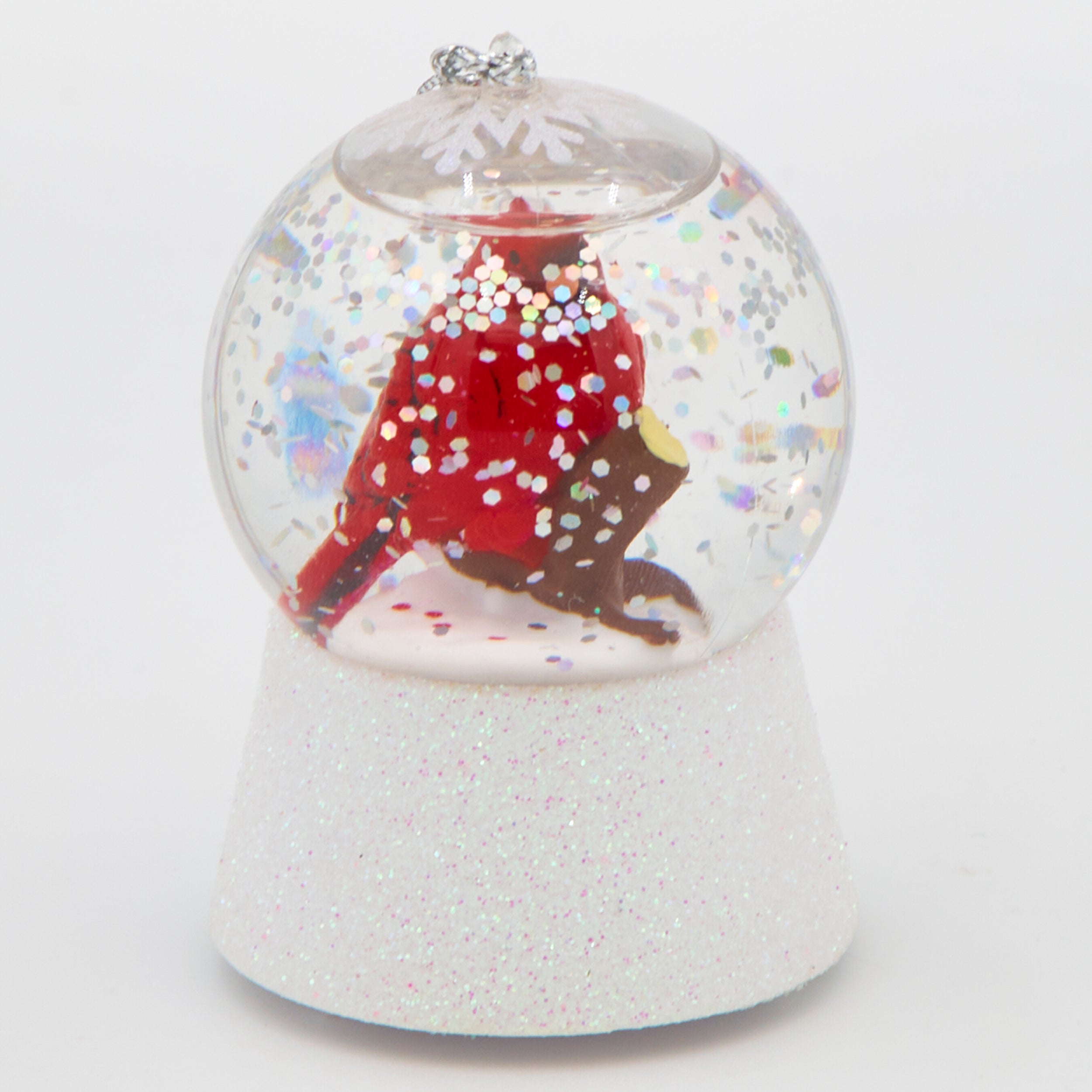 Lighted Cardinal Waterglobe Ornament – Merry Lites